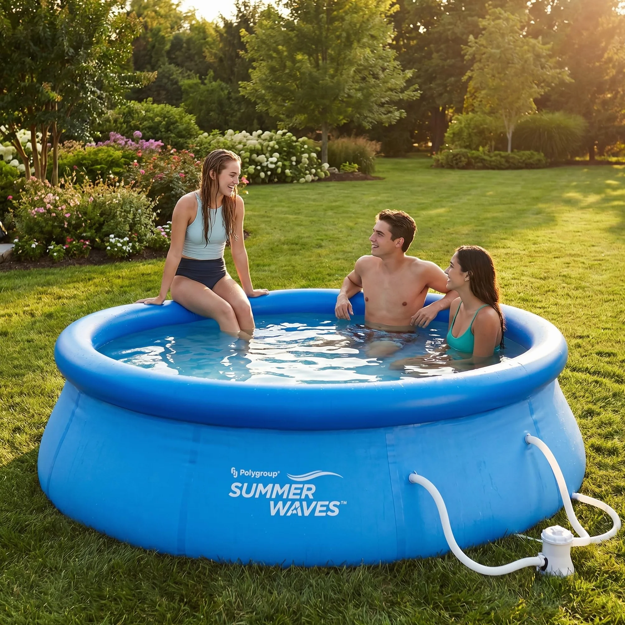 Summer Waves Piscine 366 x 91 cm avec Pompe de Filtration