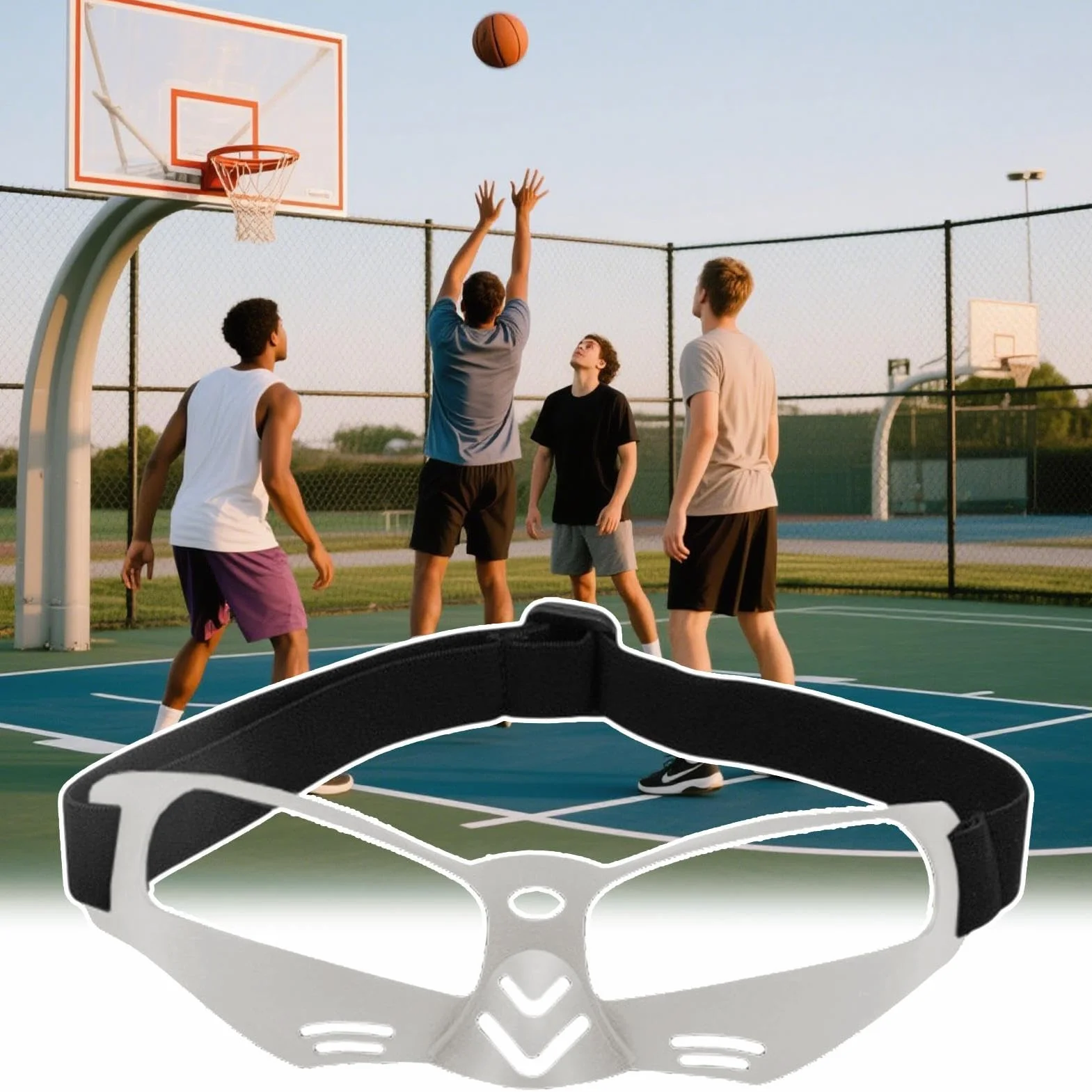 Lunettes De Basketball Pour Dribble - Lunettes De Sport Résistantes Aux Chocs Hommes Femmes Adolescents Adultes
