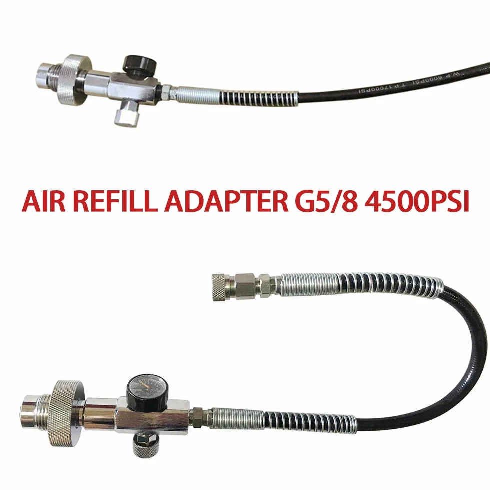Station de remplissage de paintball 4500 PSI, kit de chargement pour station de remplissage de paintball PCP, adaptateur de chargement pour station de remplissage PCP pour station de