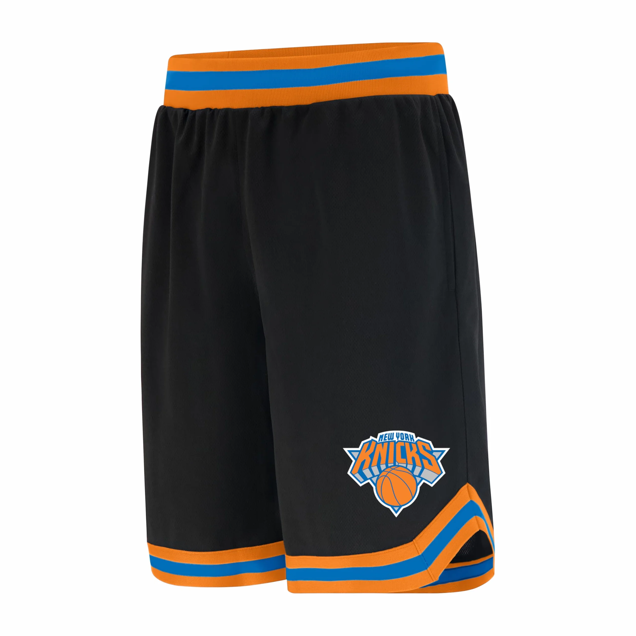 Ultra Game UNK NBA Short de Basket pour Homme GSM3547F avec Logo de l'équipe de la NBA tissé en polymaille, Noir, Taille L