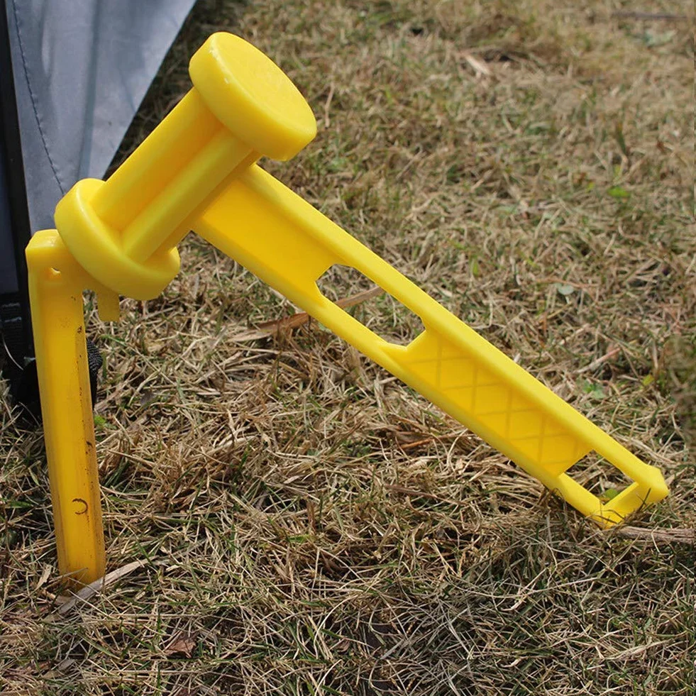 Zerone Tente Marteau, Portable En Plastique Maillet Au Sol Clous Marteau Tente Peg Marteau Accessoires Piquets Kit pour Camping Randonn?¡ì|e P?¡ìocheTentes de camping et accessoires,