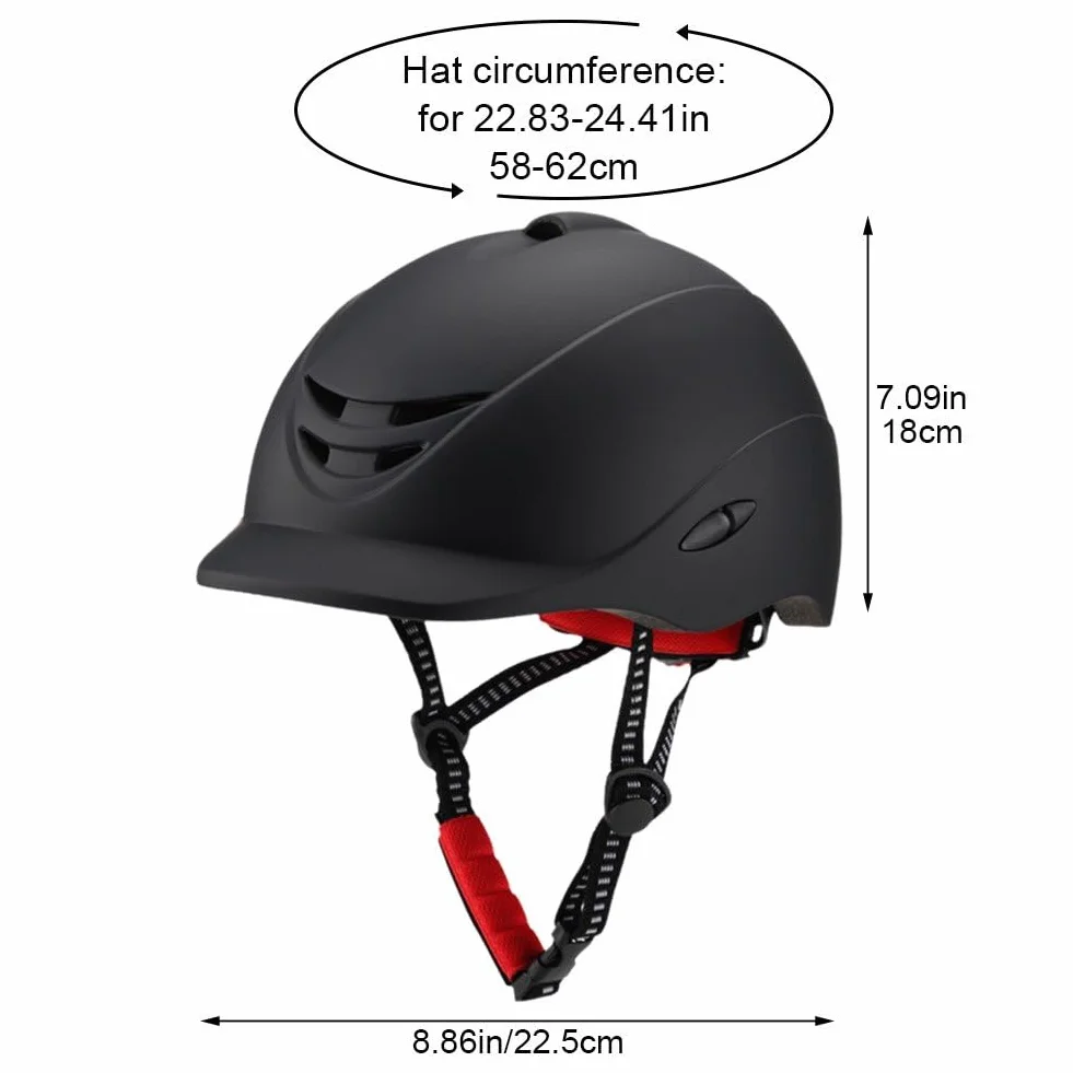 Casque D'équitation Casque Équestre Réglable Couvre-Chef De Sécurité Casque D'équitation Casques De Sport Équipement Équestre pour Femmes Hommes