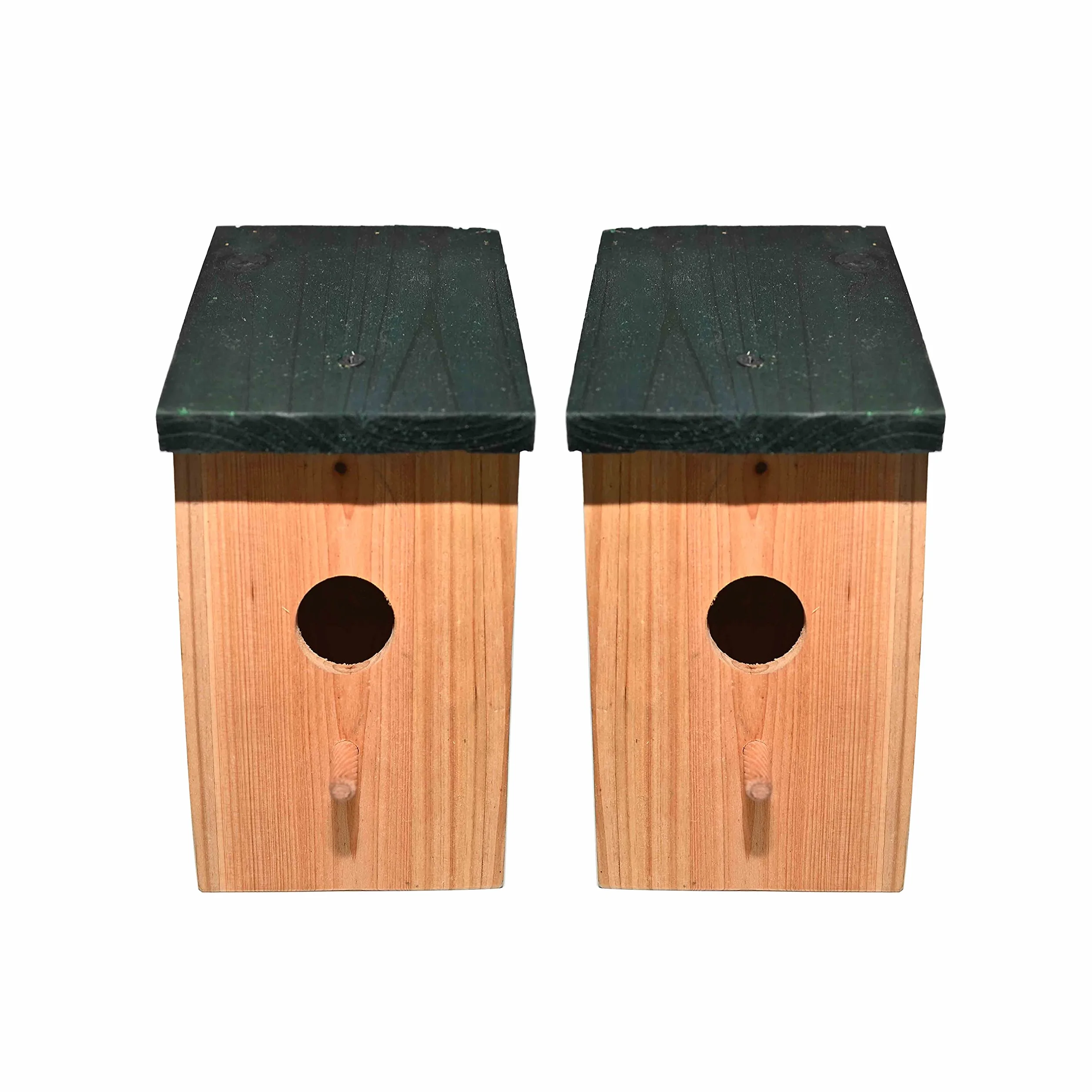 RAM Online Lot de 2 Nichoirs en Bois pour Oiseaux Mésange Bleue Moineau
