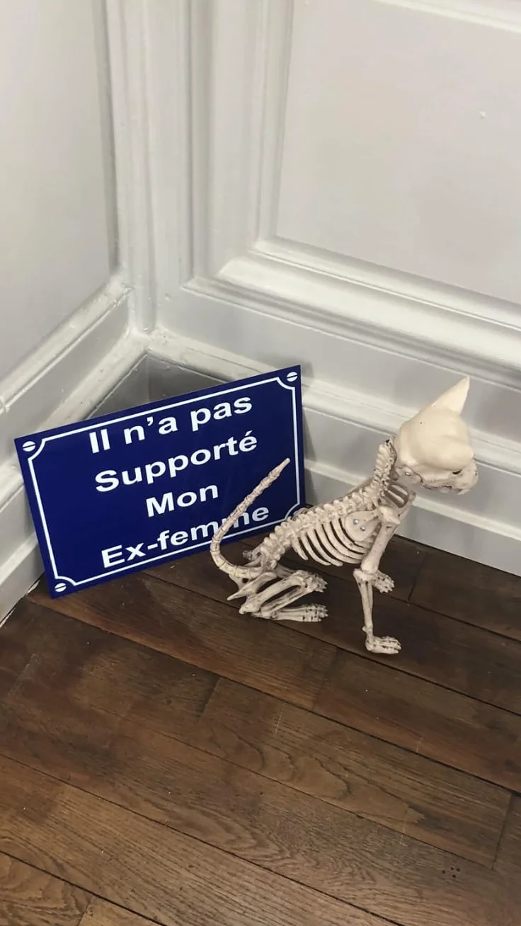 Plaque de rue décorative en aluminium personnalisée avec texte 20x30cm Bleu