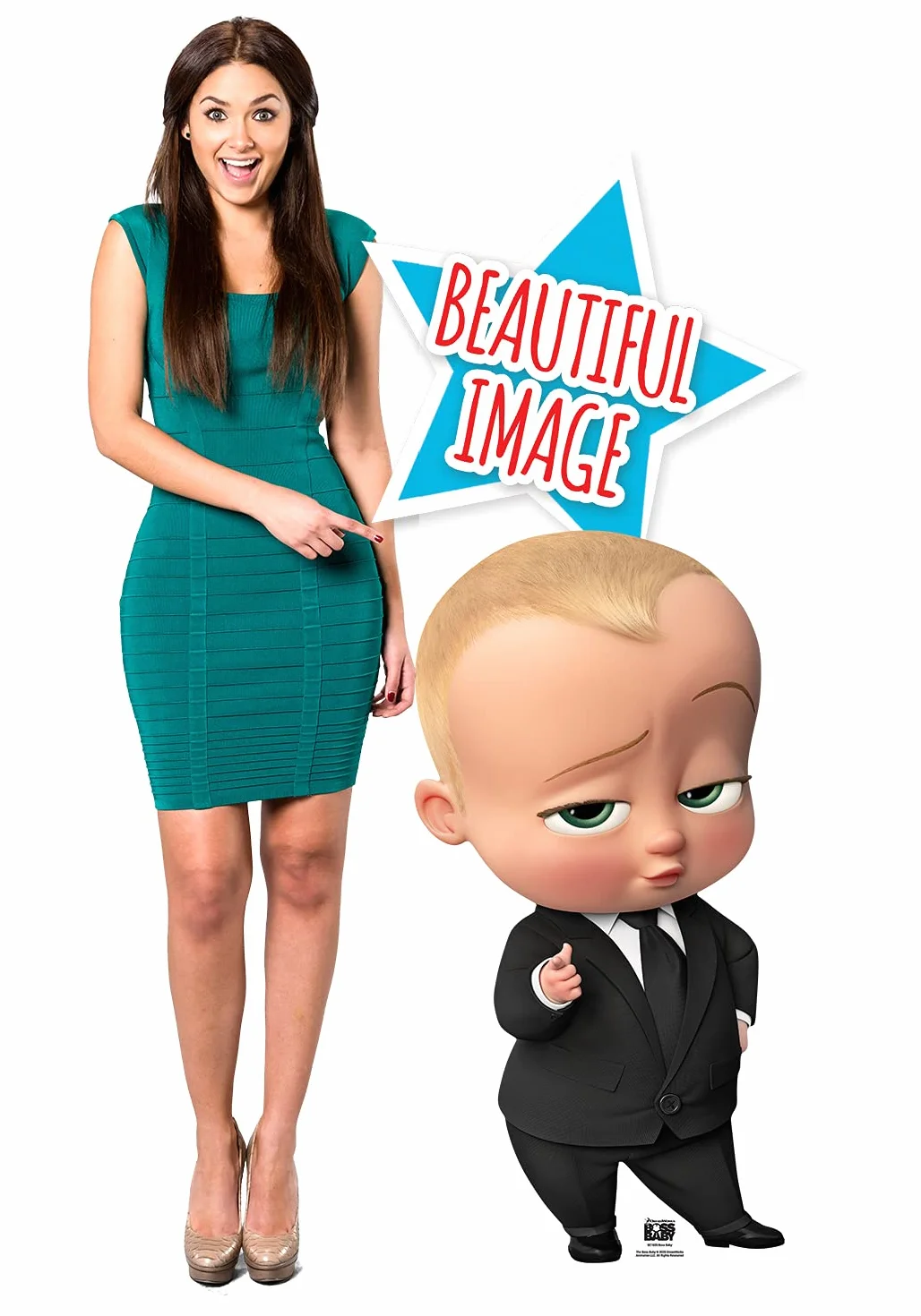 Boss Baby Grande découpe en carton pour fans anniversaires fêtes