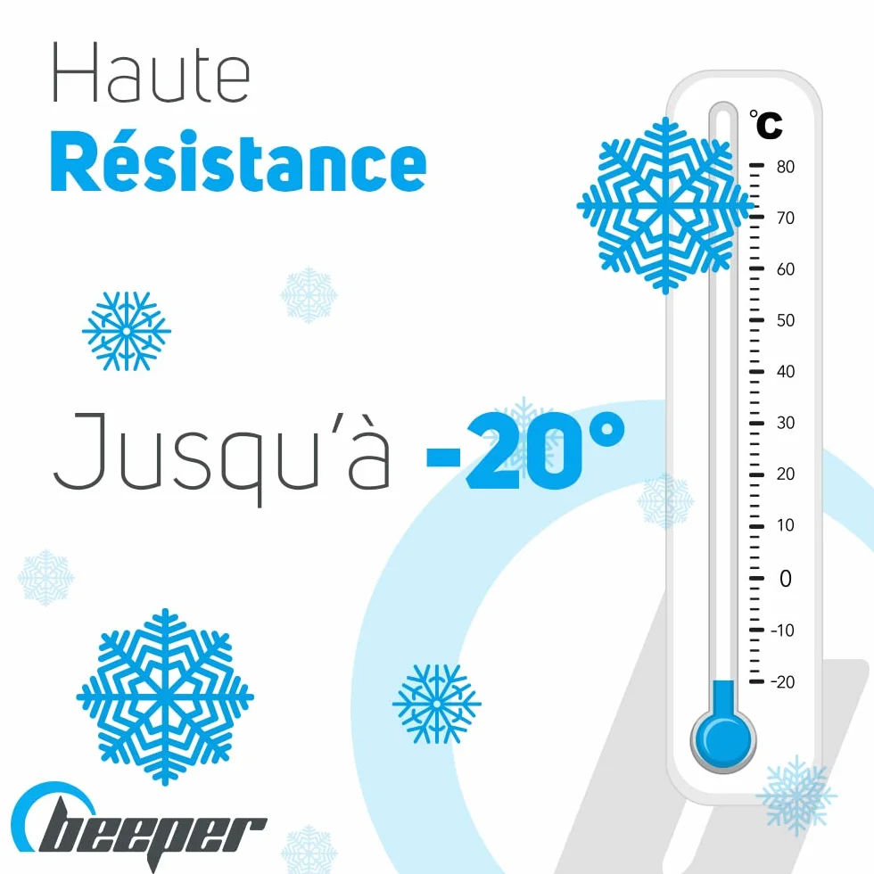 BEEPER Kit de Transformation Snowscoot - Paire de Patins de Ski pour Trottinette Enfant - Installation Facile - Résistant jusqu'à -20°C - Noir
