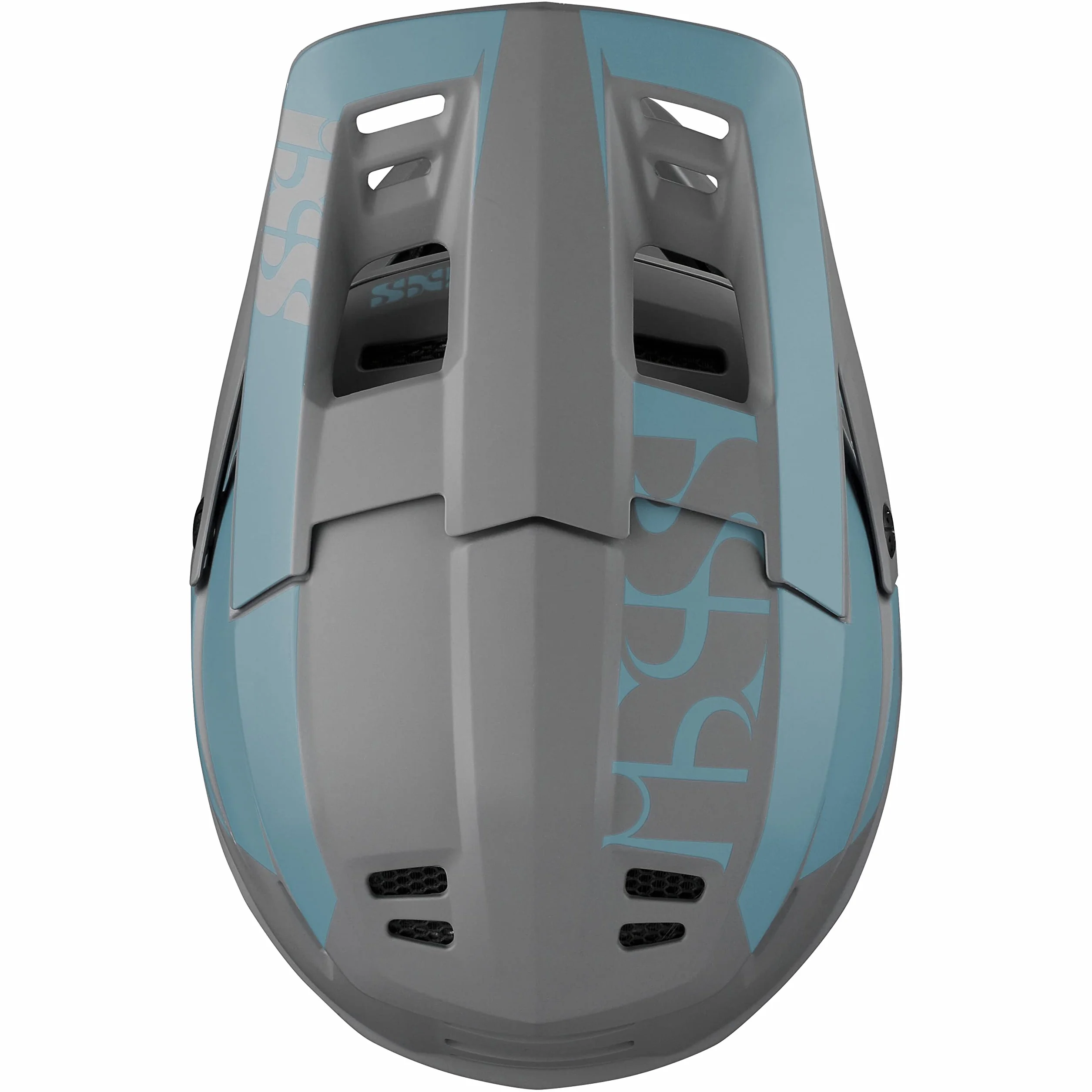 IXS Xact Evo Casque intégral VTT E-Bike BMX Adulte Unisexe Ocean-Graphite SM 53-56cm