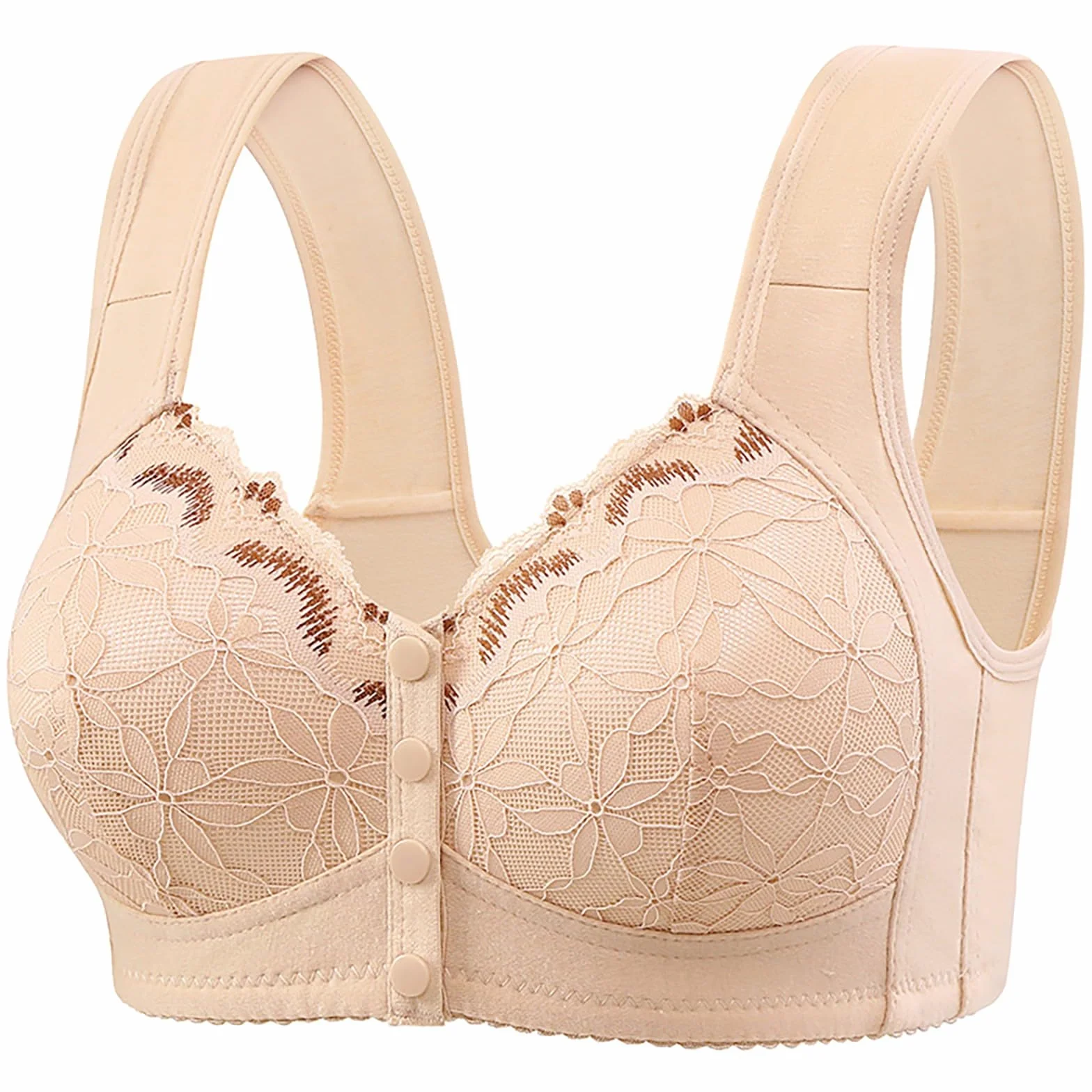 Bras for Women Adjustable Strap Full Coverage Up Bras Comfortable No Underwire Wireless Chiennes Chaleurs
