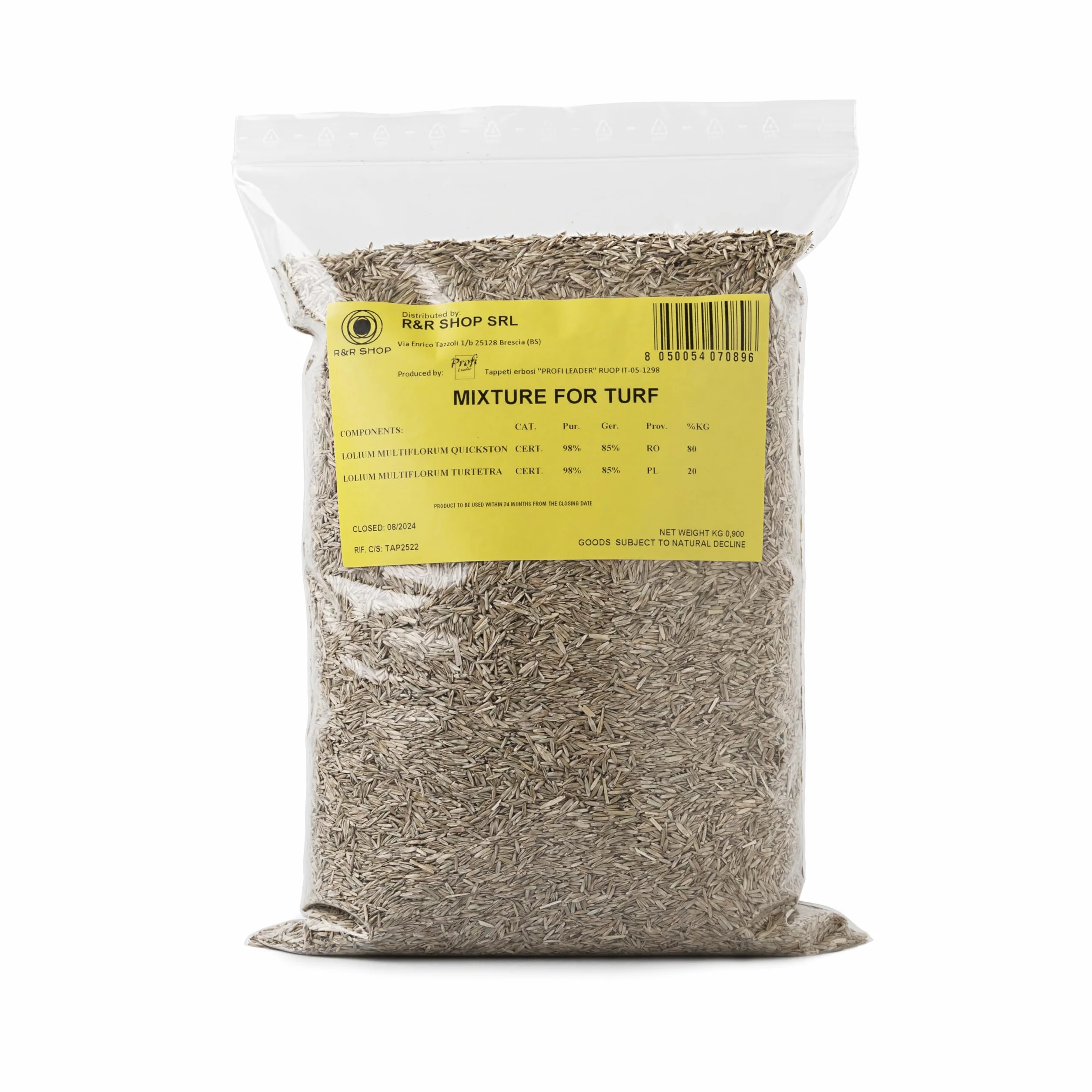 Graines pour gazon résistant ray-grass croissance rapide praticable à pied 900gr 35mq