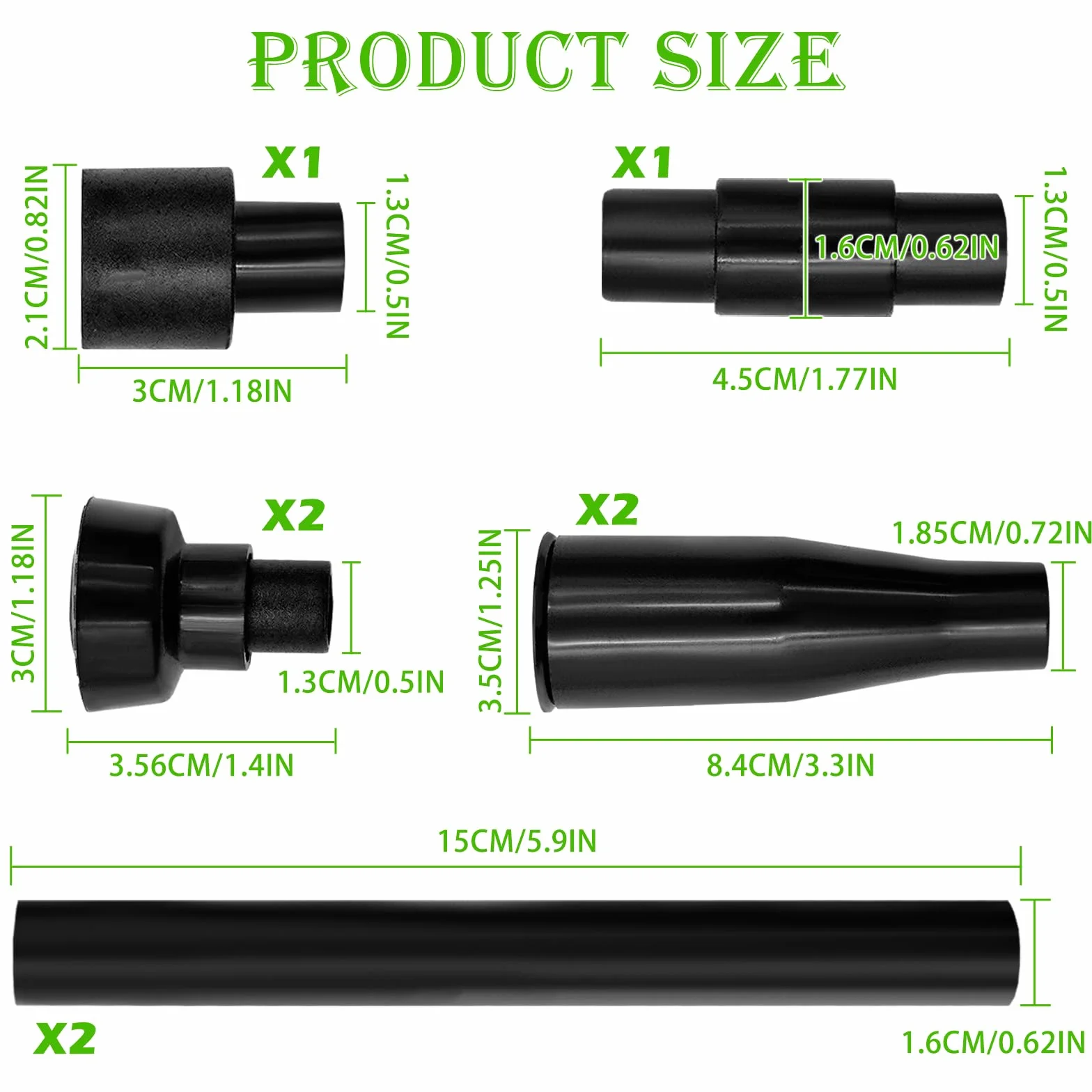 Kit de Tête de Fontaine Polyvalent 8 Pièces pour Aquariums Bassins Jardin Piscines