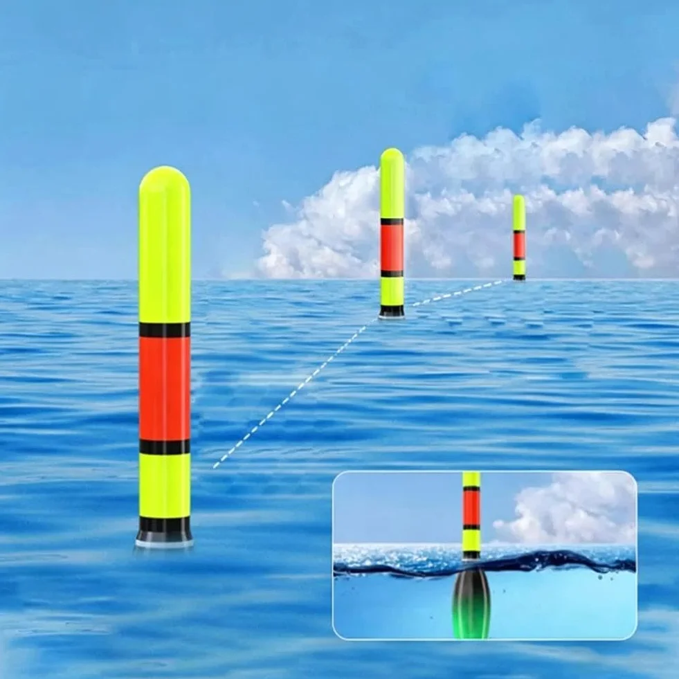 Ensemble ligne pêche automatique 100 m pré-noué flotteur changeant couleur eau douce salée
