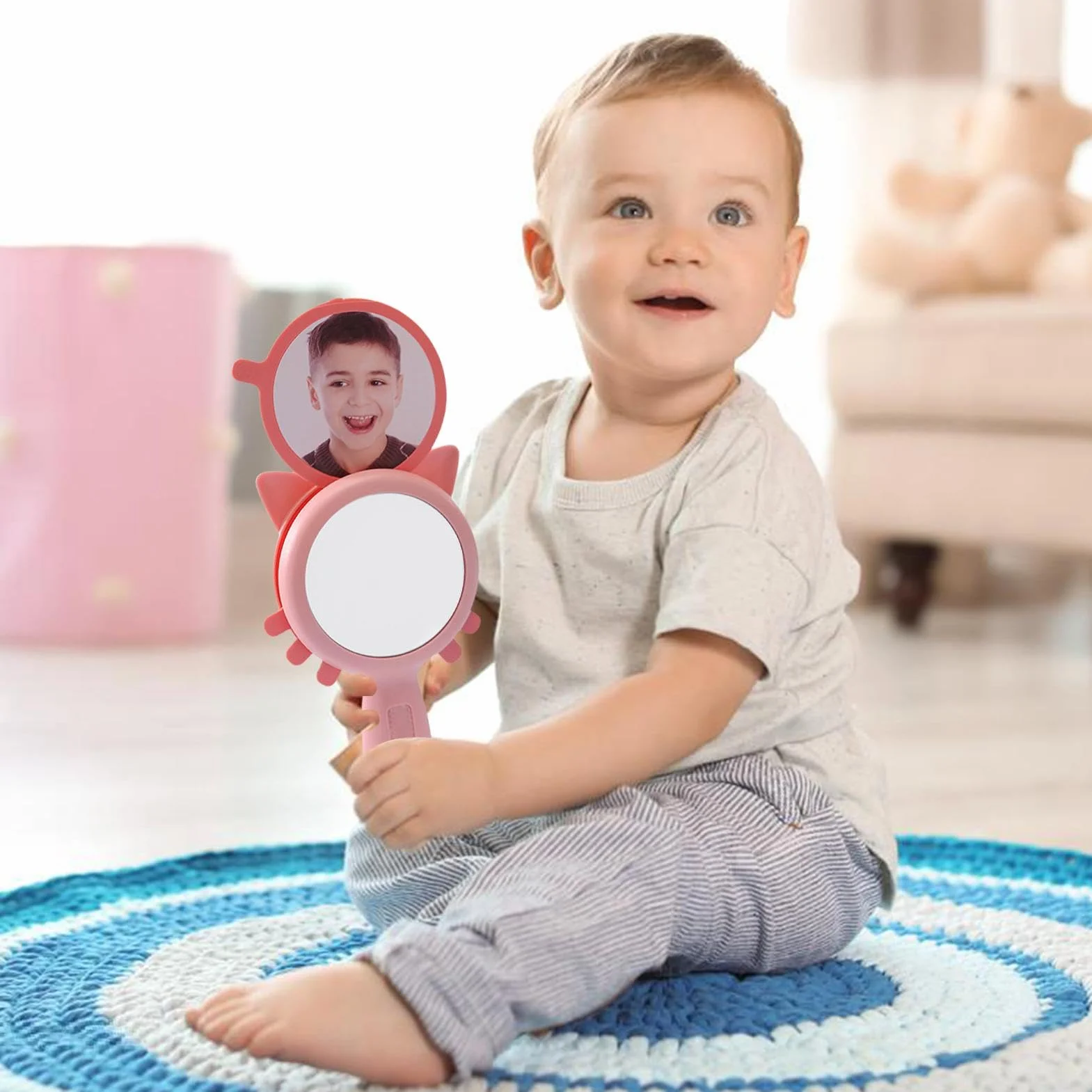 Miroir d'émotion pour enfants incassable See My Feelings | Miroir d'activités d'apprentissage social-émotionnel