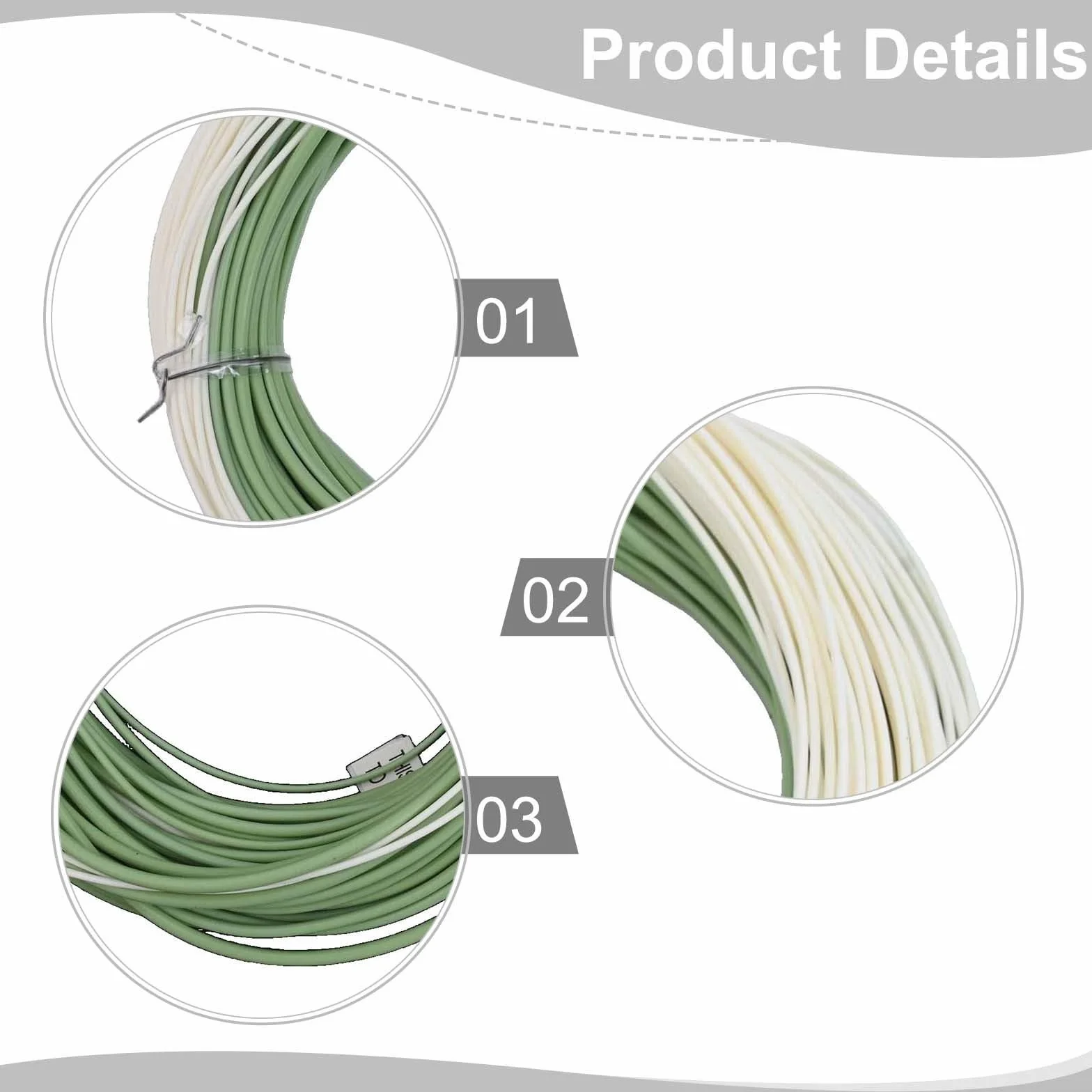 Ligne de pêche à la mouche fabriquée de manière experte pour l'eau de mer courte 30 m en nylon
