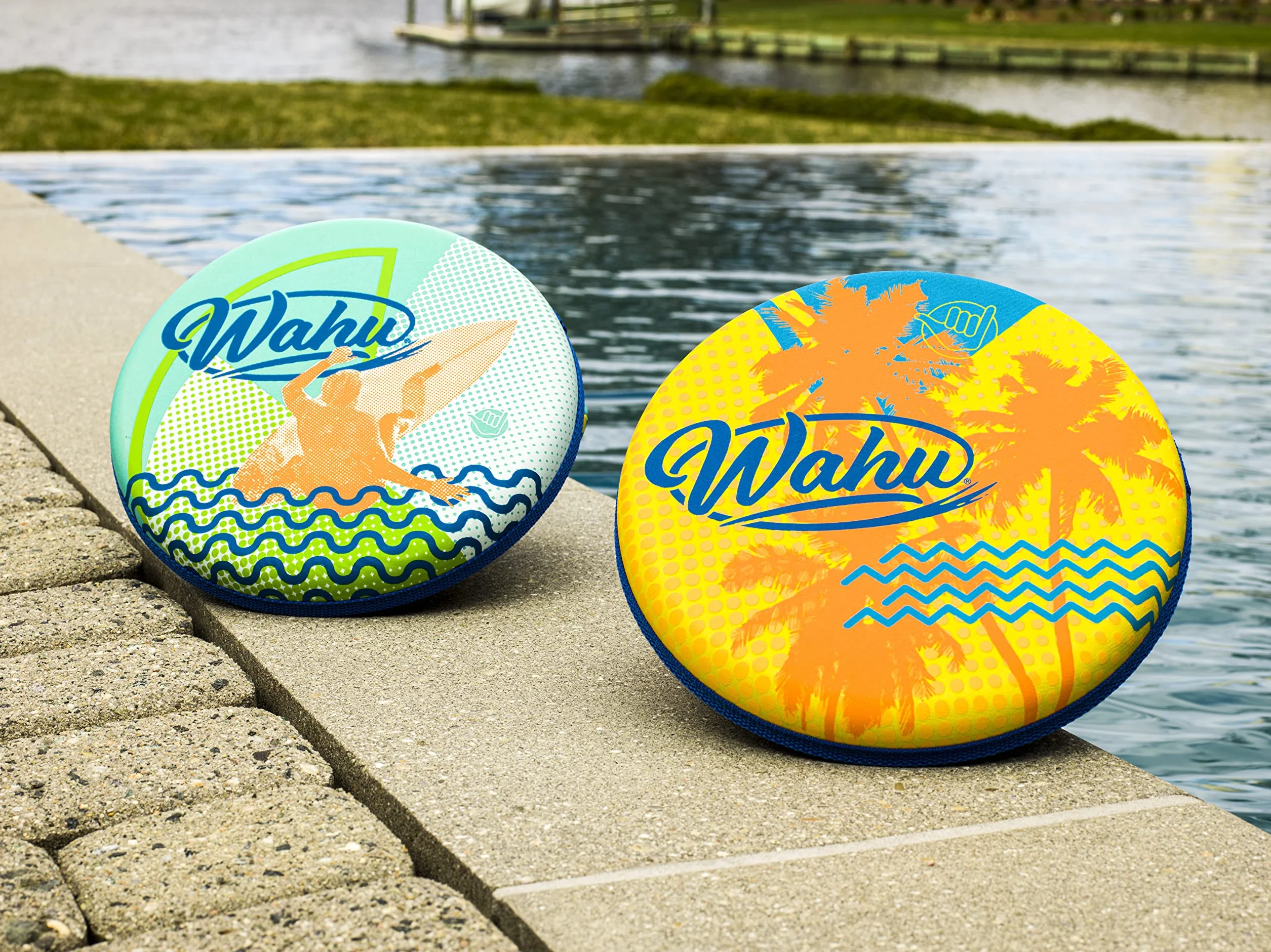 WAHU Aqua Disc Disque Volant 100% étanche - Jardin ou Plage - À partir de 5 Ans