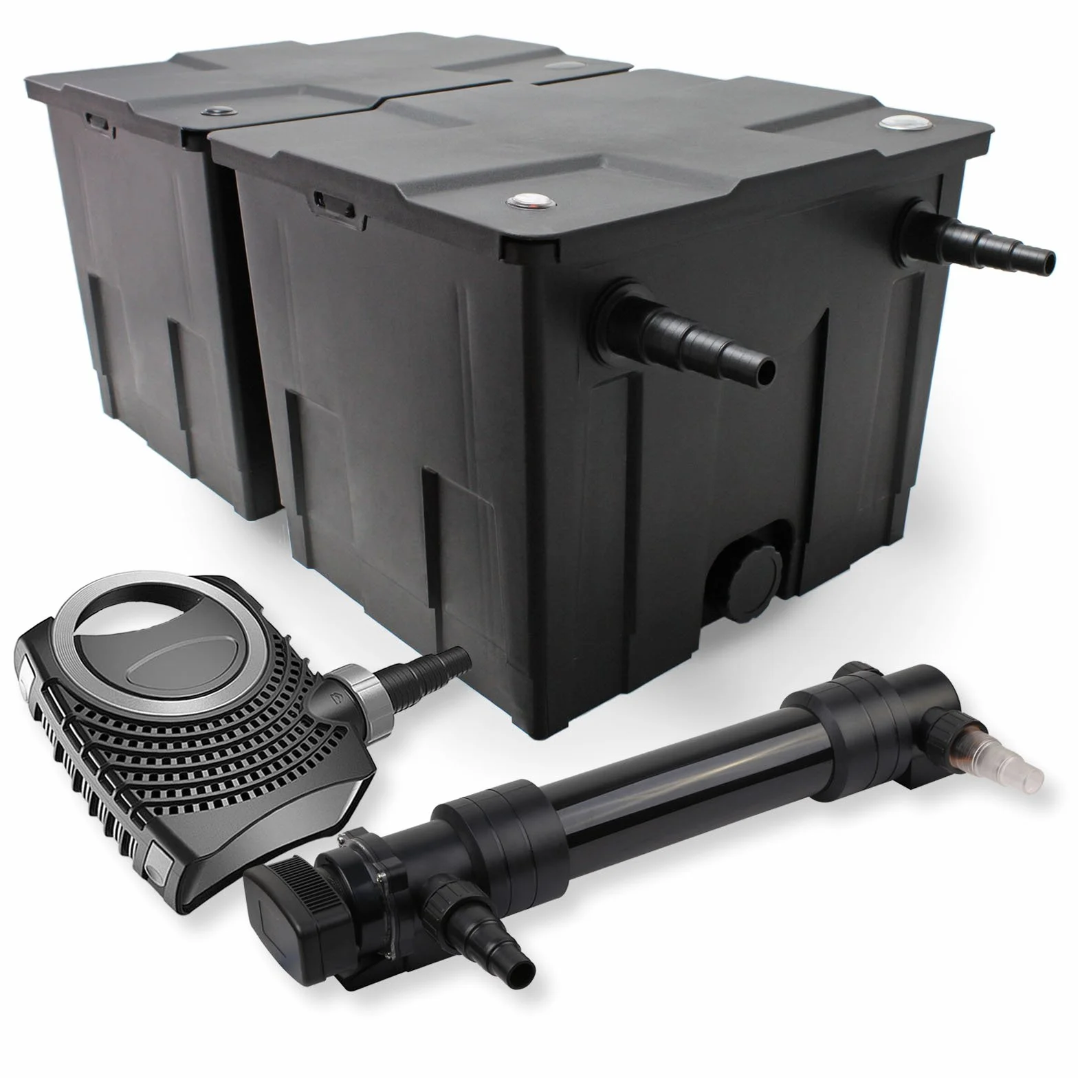 SunSun CBF-350B Filtre de bassin biologique 60000 L NEO10000 SuperECO pompe 10000l/h 80W CUV-636 lampe UVC clarificateur 36W