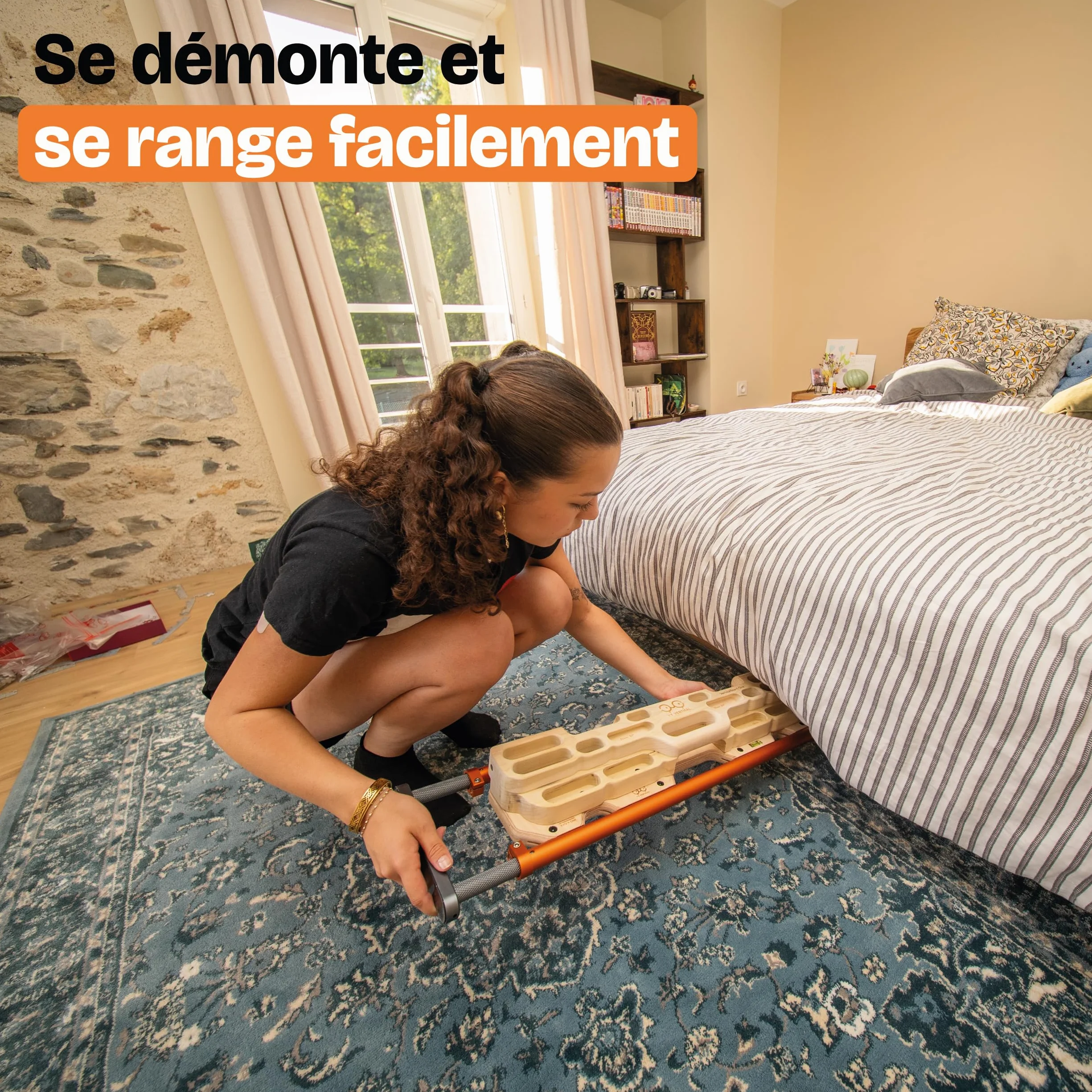 YY Vertical - VerticalBase, Le Support idéal pour Les poutres d'escalade, Installation sur Porte, pour l'entraînement à la Maison ou en intérieur