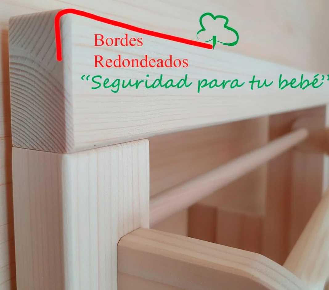 Miroir de sécurité Montessori avec Barre, marquage CE