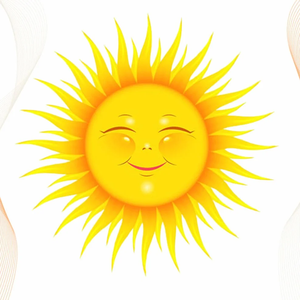 Veemoon Autocollants Muraux Soleil Cartoon PVC Chambre Enfant Décoration Facile Appliquer Enlever Sans Résidu Salon Cuisine