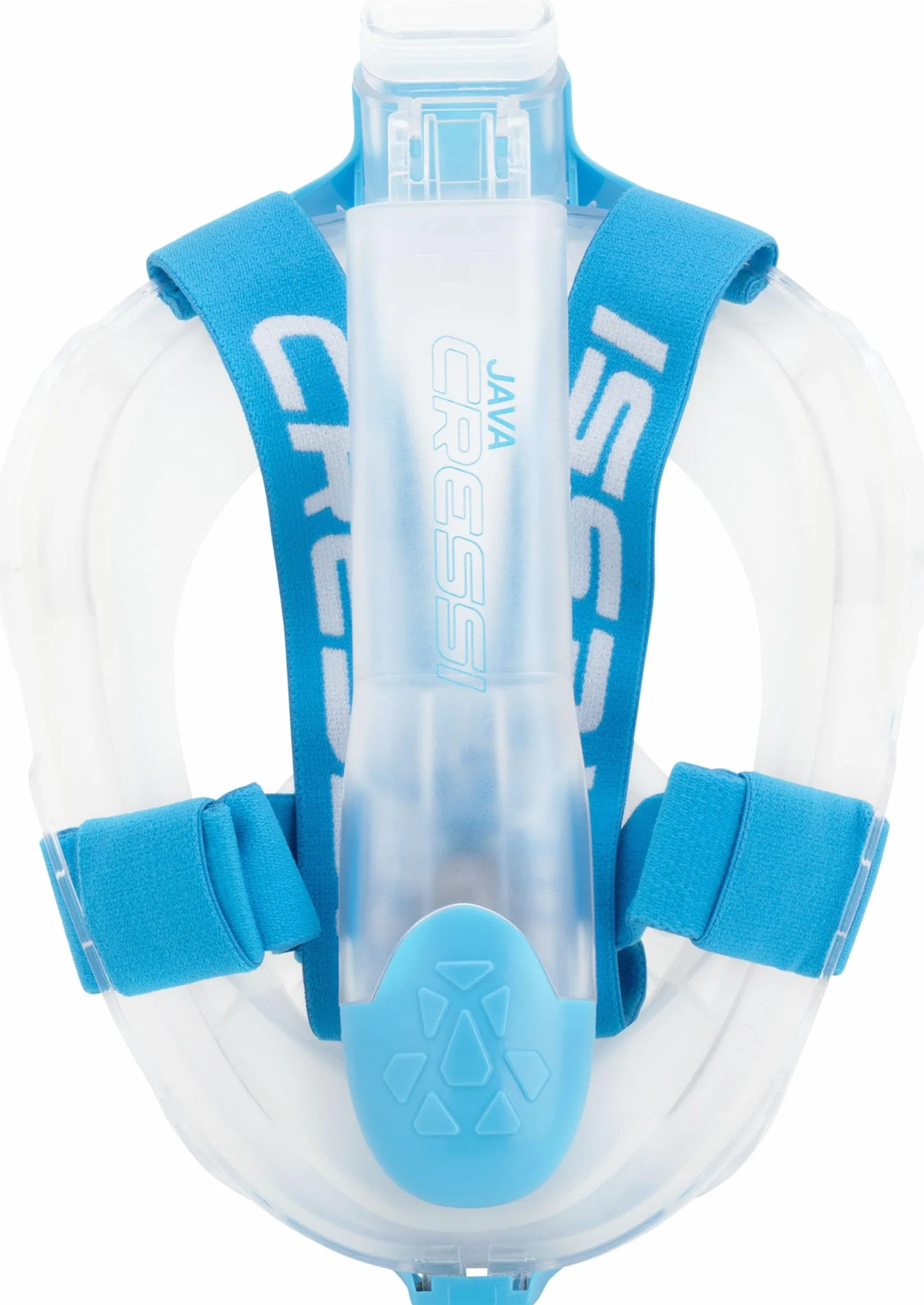 CRESSI Java Full Face Mask Masque Intégral Snorkeling Lentille Anti Buée Ultra Claire 100% Silicone Tuba Sec