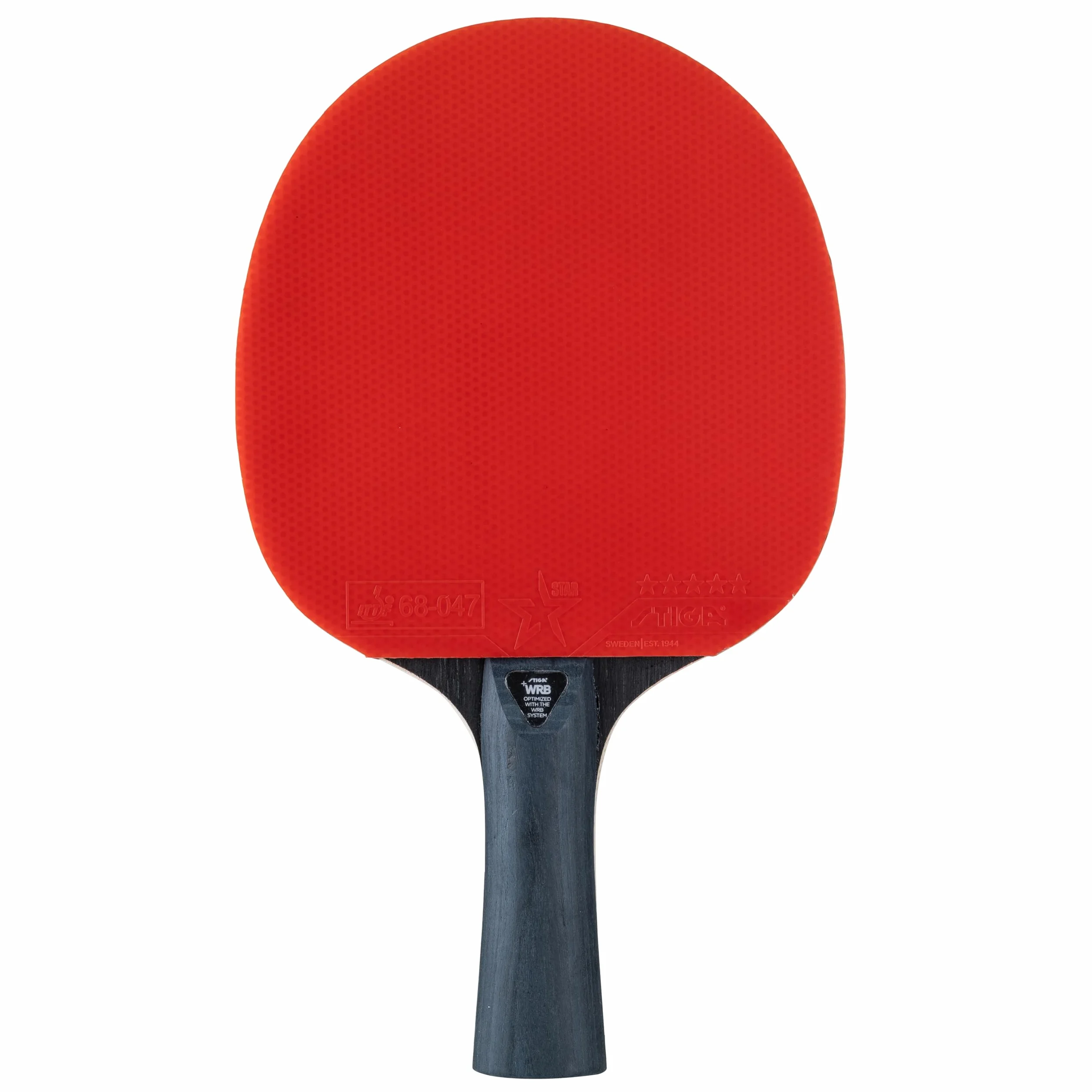 STIGA Raquette de Tennis de Table Prestige V2 – Raquette 5 Étoiles Offensif, Haute Vitesse, Bois 5 Plis, Manche Concave, Technologies ACS & WRB, Revêtement ITTF Star 5, Mousse 2,0 mm