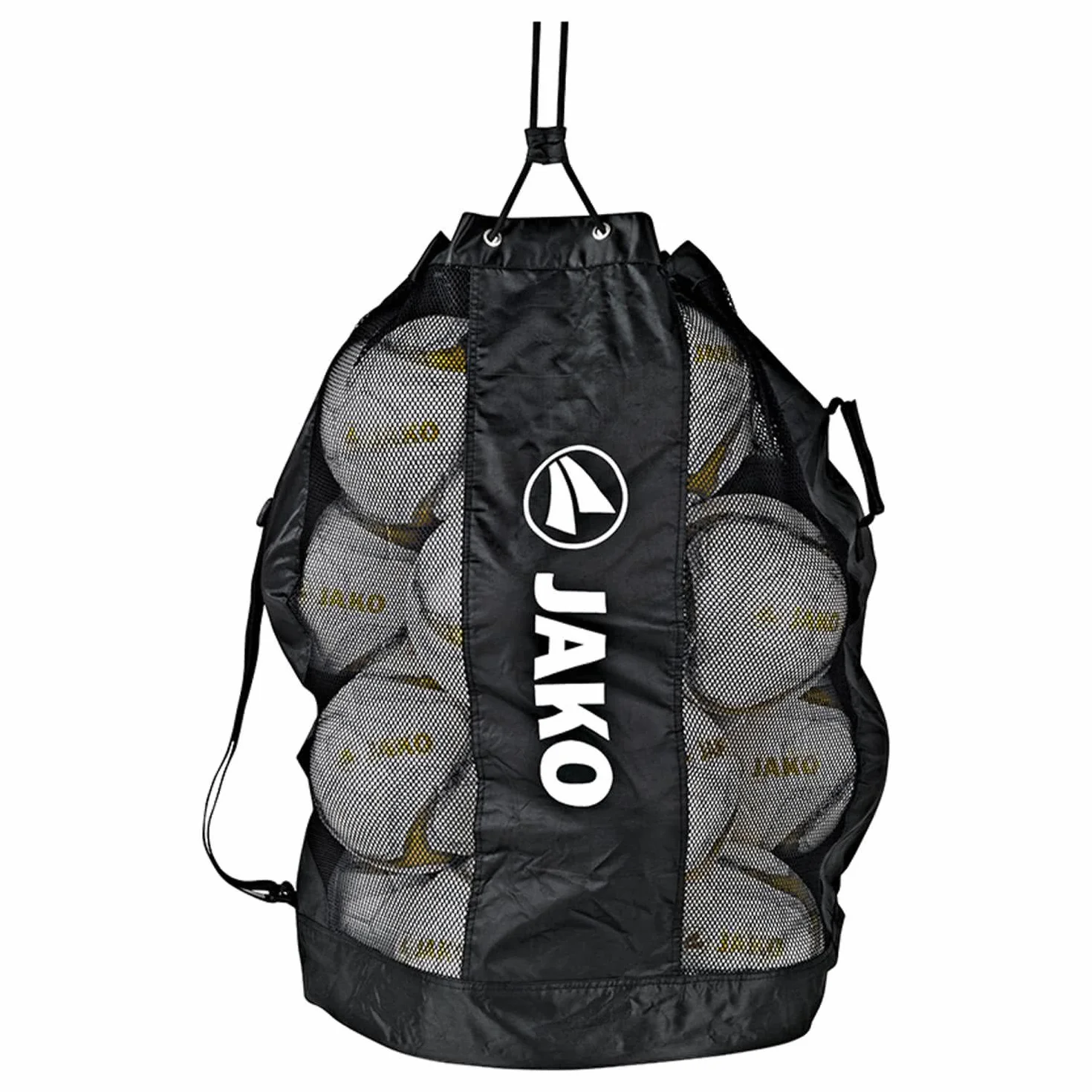 JAKO - Sac à Balles pour 20 Balles, Mixte, Noir,