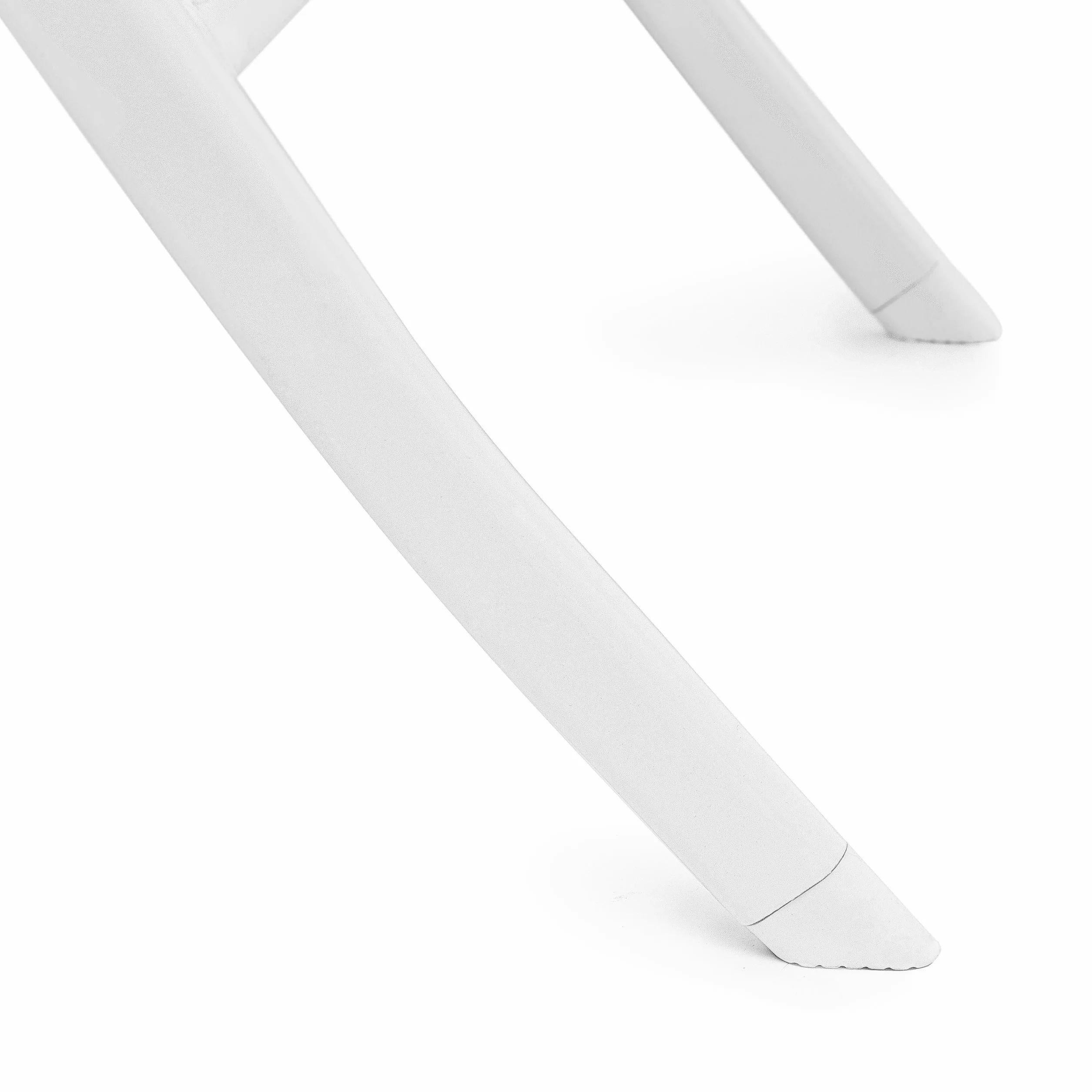 Relaxdays Table pliante de jardin BASTIAN carrée 74 x 61,5 x 61,5 cm aspect rotin blanc