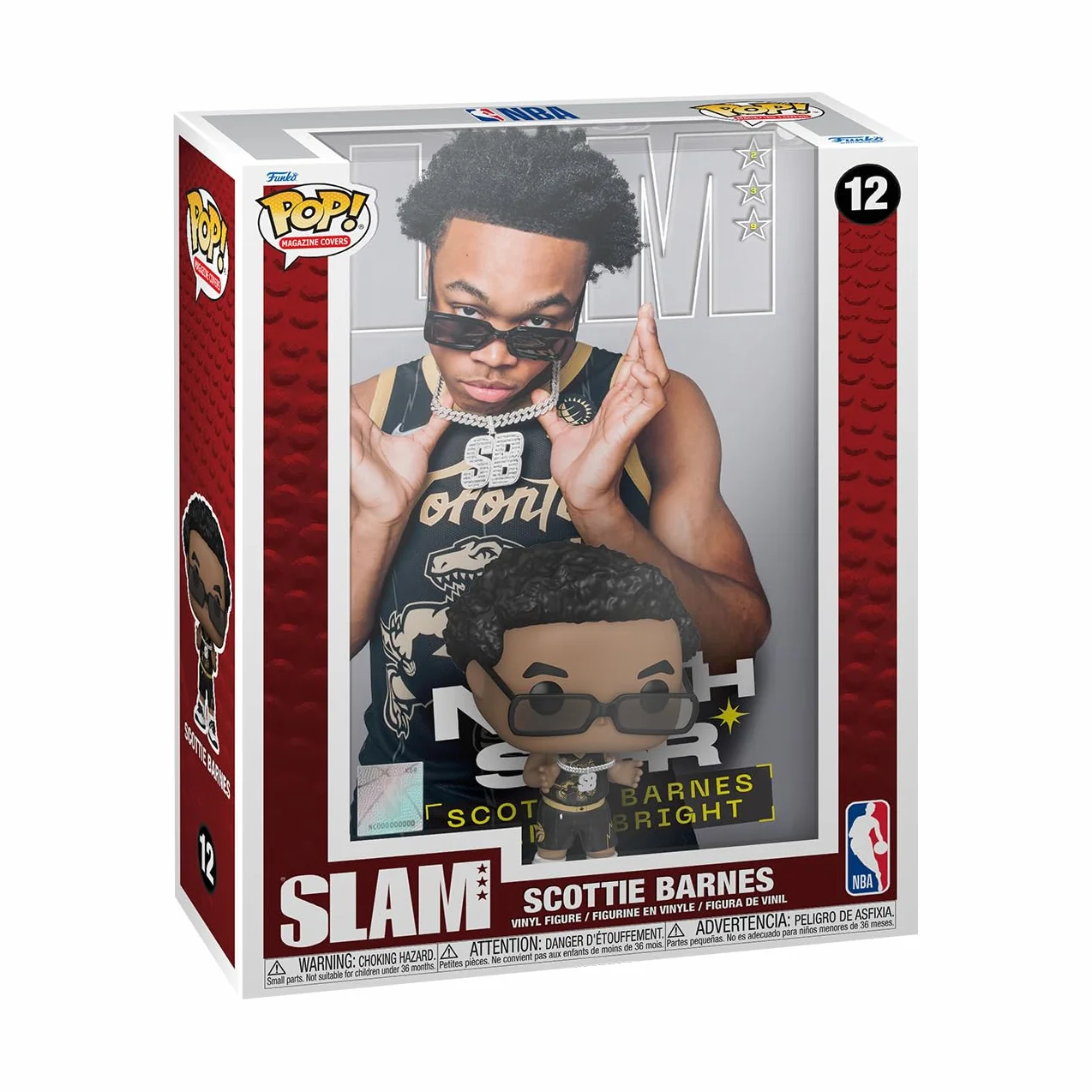 Funko Pop! NBA Cover: Slam - Scottie Barnes - Figurine en Vinyle à Collectionner - Idée de Cadeau - Produits Officiels - Jouets pour Les Enfants et Adultes - Sports Fans