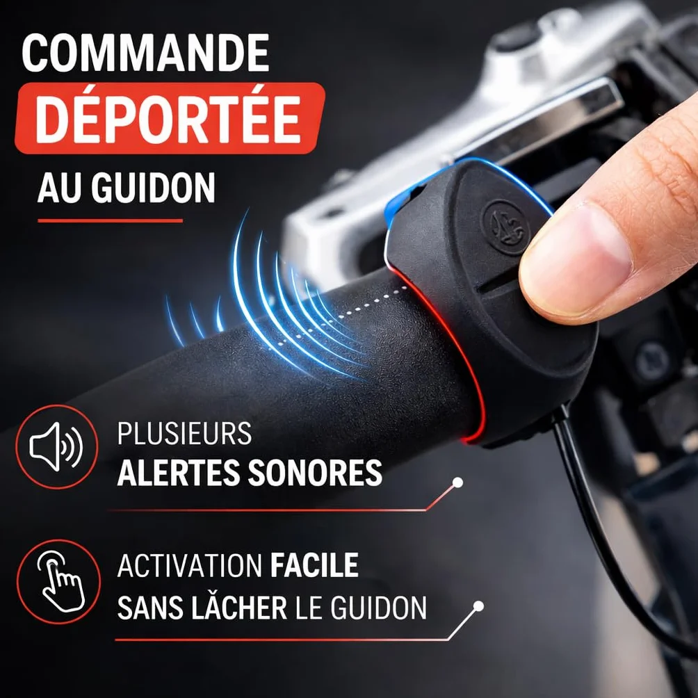 Kit Éclairage Vélo 4 en 1 Lumiere Velo Avant LED 400 Lumens Rechargeable Lampe Velo Arriere Sonnette Velo Electronique 120 DB Bandeau Reflechissant – Etanche IP66