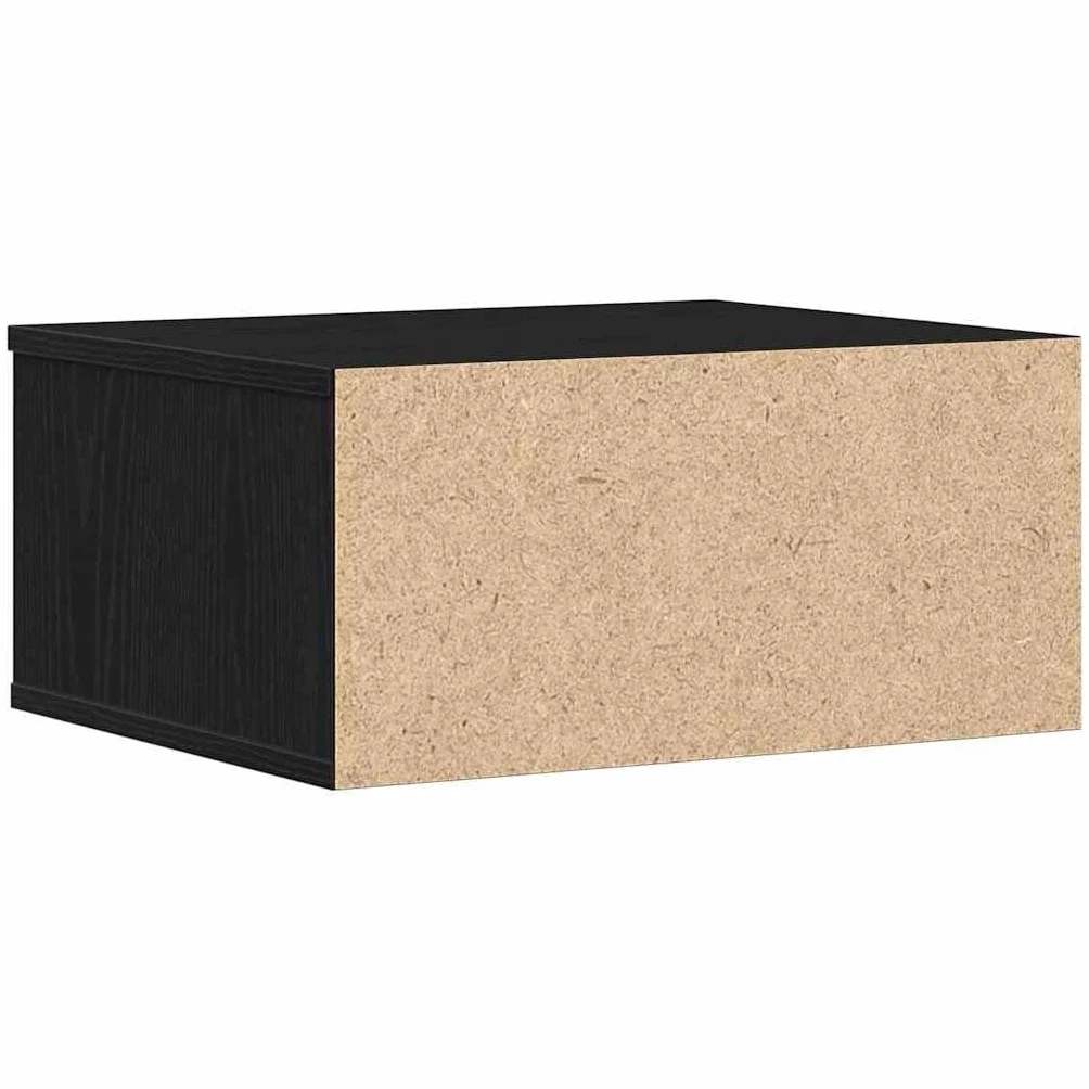 vidaXL Support d'imprimante avec stockage Chêne noir 49 x 40 x 22,5 cm