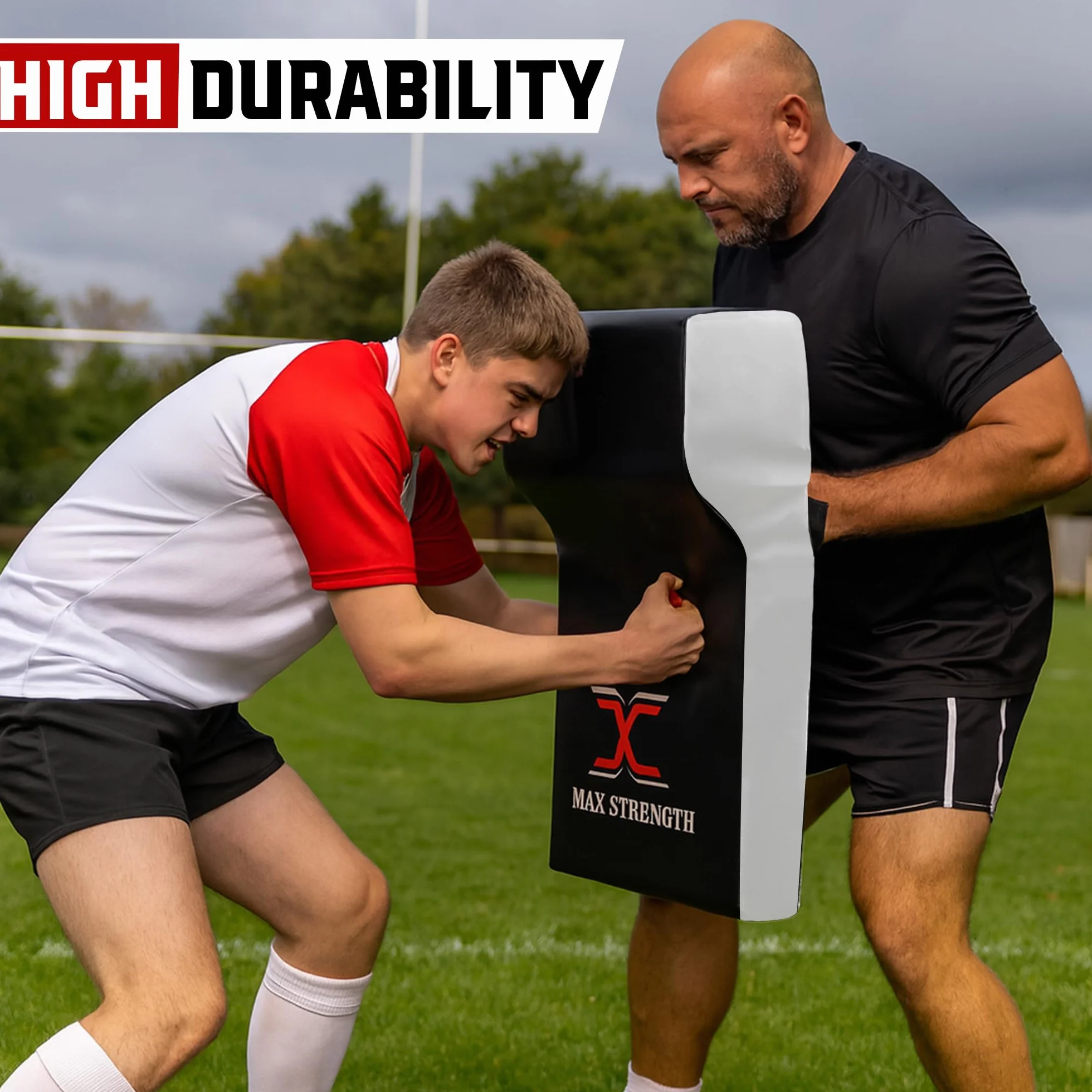 MAXSTRENGTH Bouclier de rugby en mousse haute densité de qualité professionnelle