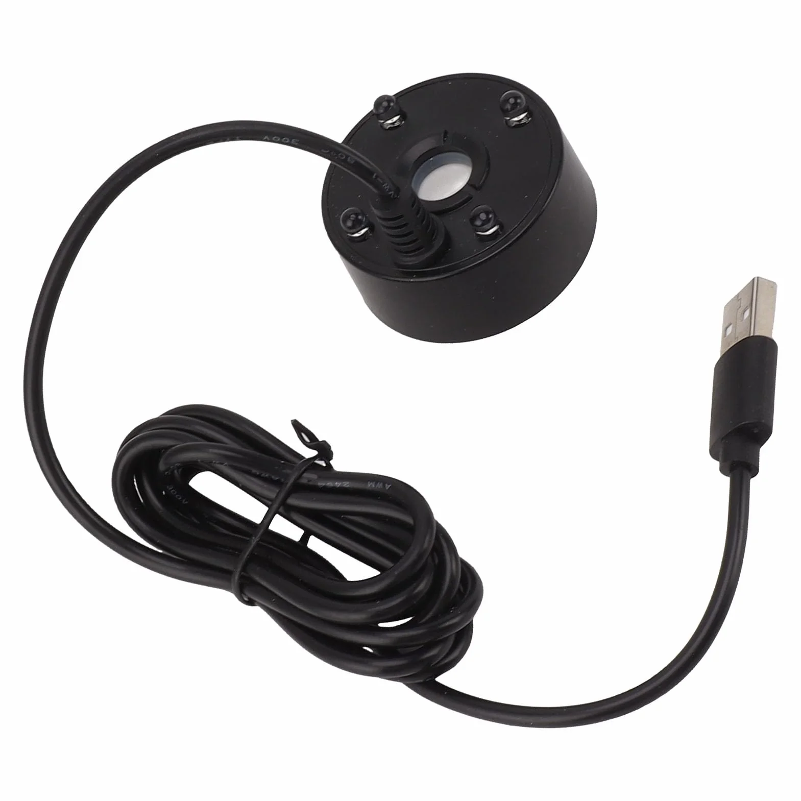 Brumisateur USB 5V LED Machine à Brouillard pour Étang Rocaille Réservoir Poissons Noir