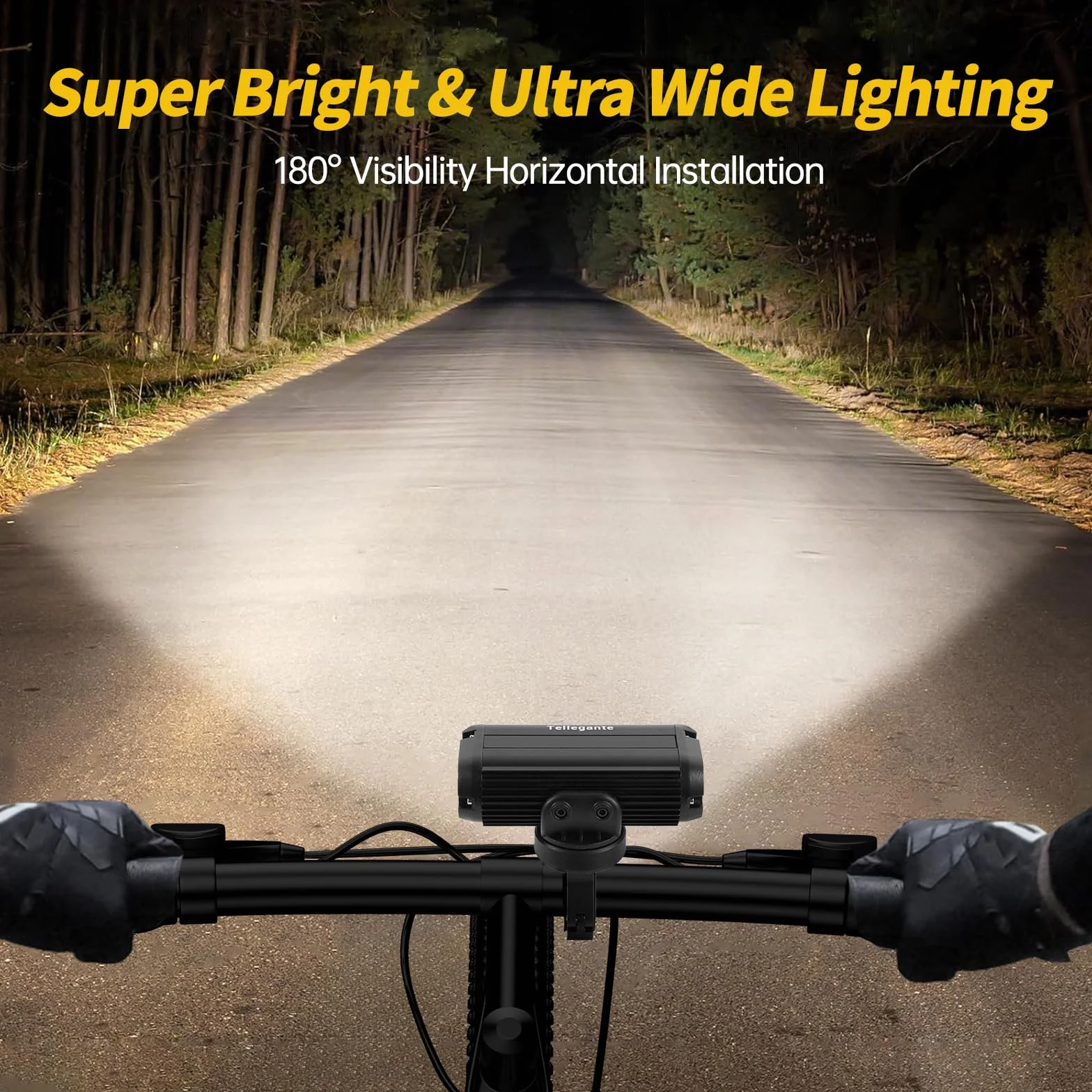 Lumiere Velo 3 LED Horizontal Puissantes Feu Arrière Vélo Intelligent | Eclairage Ultra-Large à 180°, Super Lumineux, Anti-Éblouissement, Détection de Freinage, IPX6 Étanche, Alliage d'Aluminium