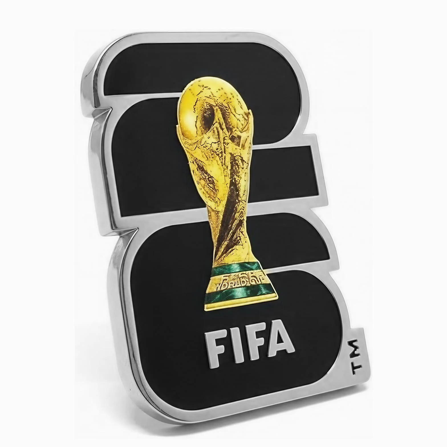 FIFA World Cup 2026 Official Gift, Pin’s Officiel FIFA Coupe du Monde 2026 – Souvenir & Article Fan avec Motif Trophée – Alliage d‘Aluminium, Idéal pour la Coupe du Monde 2026