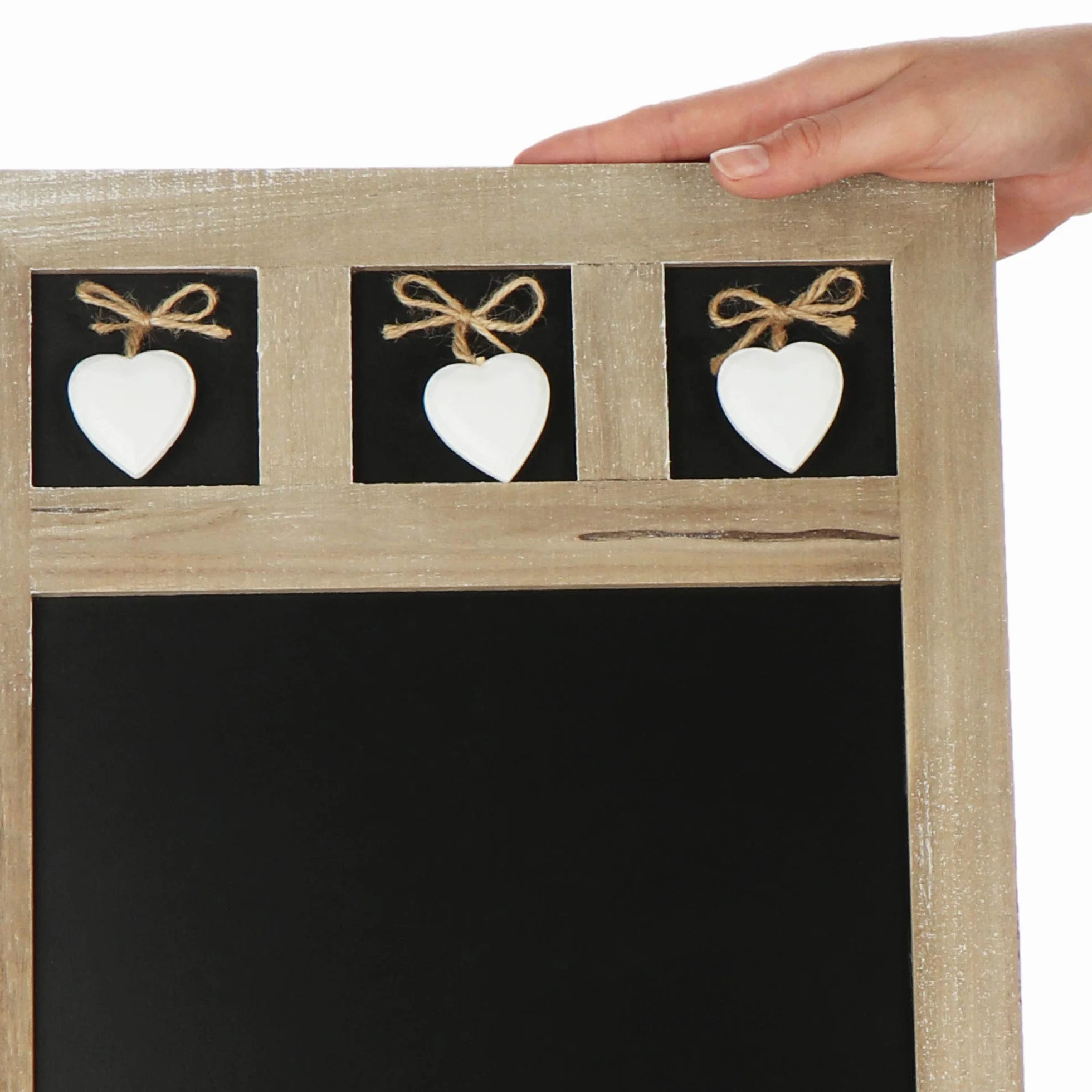COM-FOUR® Tableau mémo 40 x 30 cm - tableau à craie à suspendre décoratif