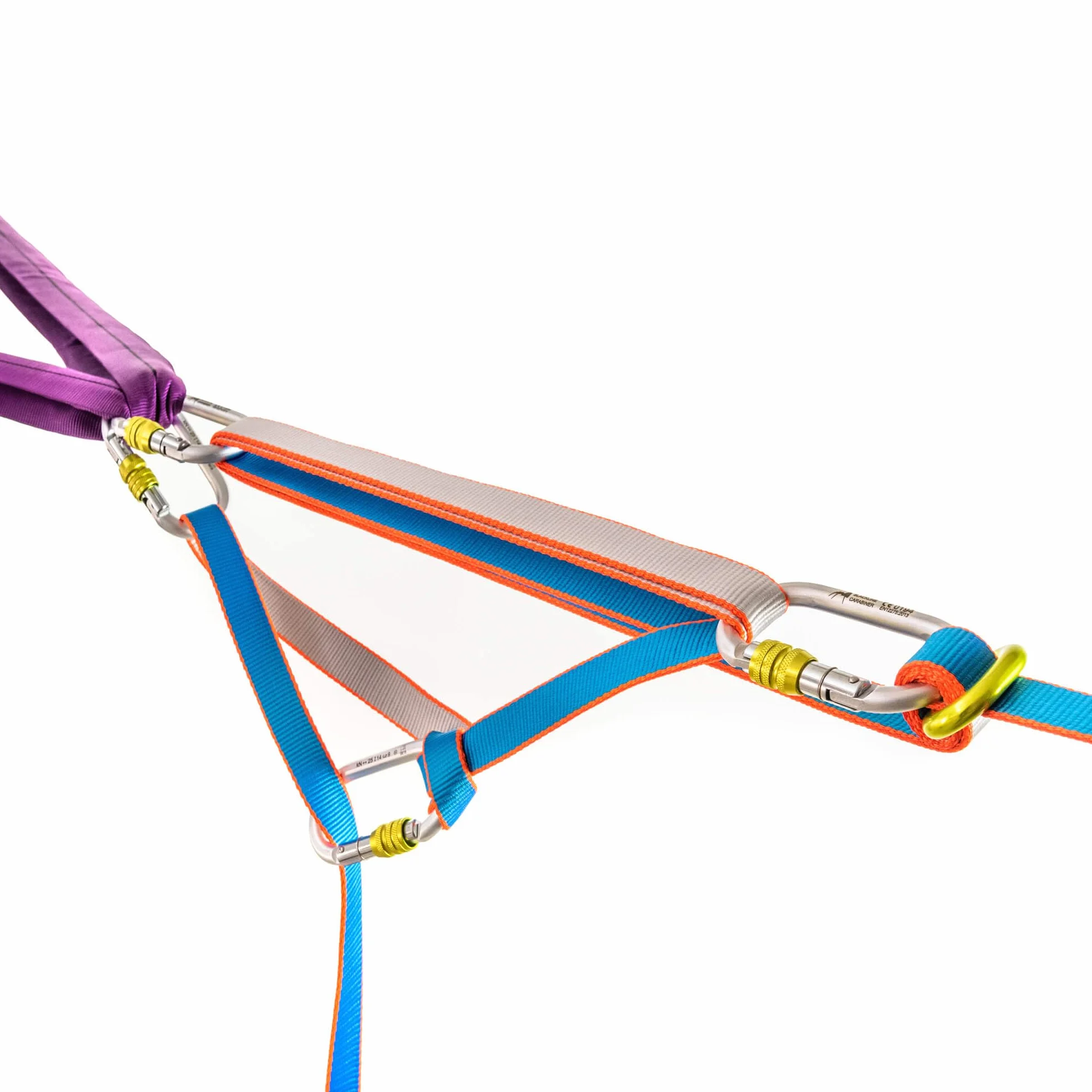 Longline Slackline Kit - Primitive 50 - Contient la Ligne de Marche, des mousquetons, des Anneaux et des Sangles pour Tendre, Ainsi Qu’Un Sac de Transport - Kit Complet Longueur 50m