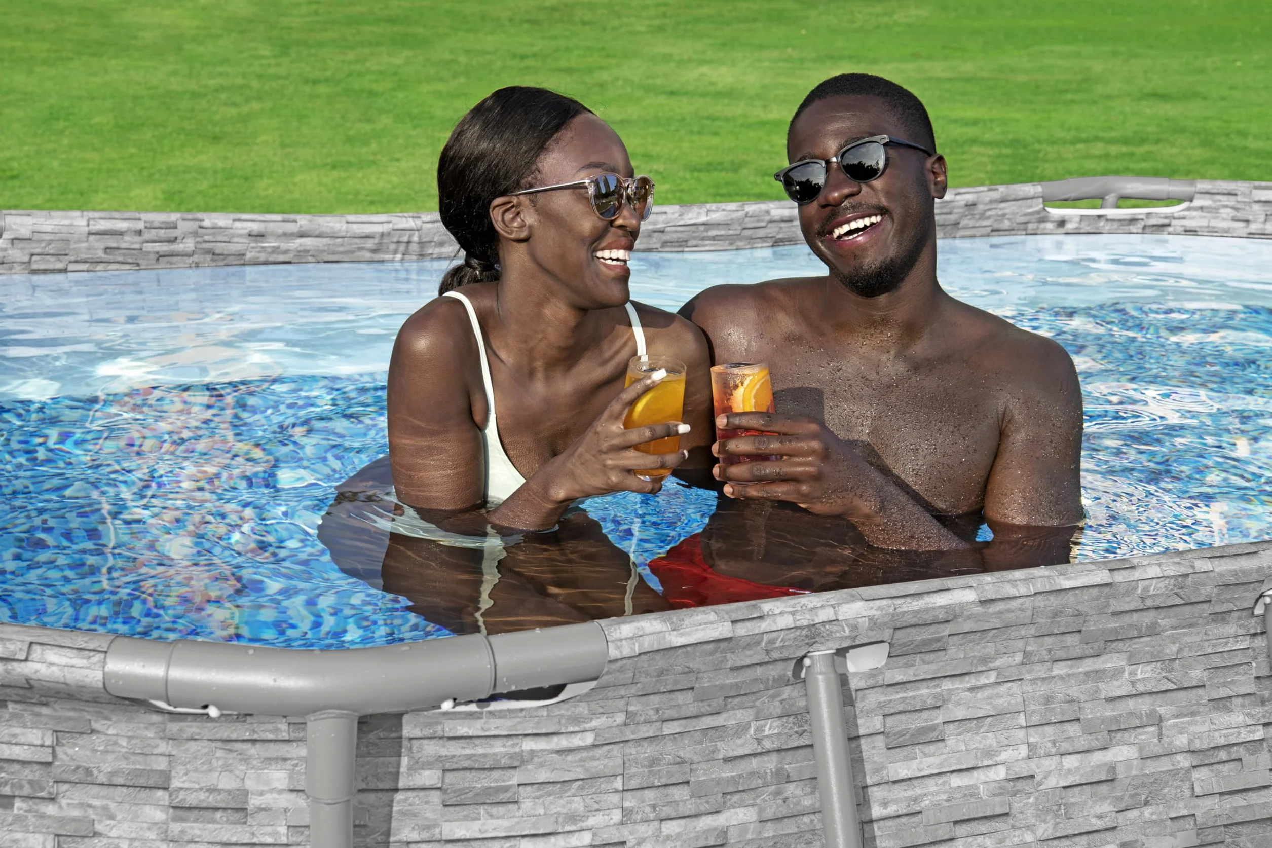 Bestway Steel Pro Max Splashview Kit Piscine Hors Sol 427x250x100 cm Gris