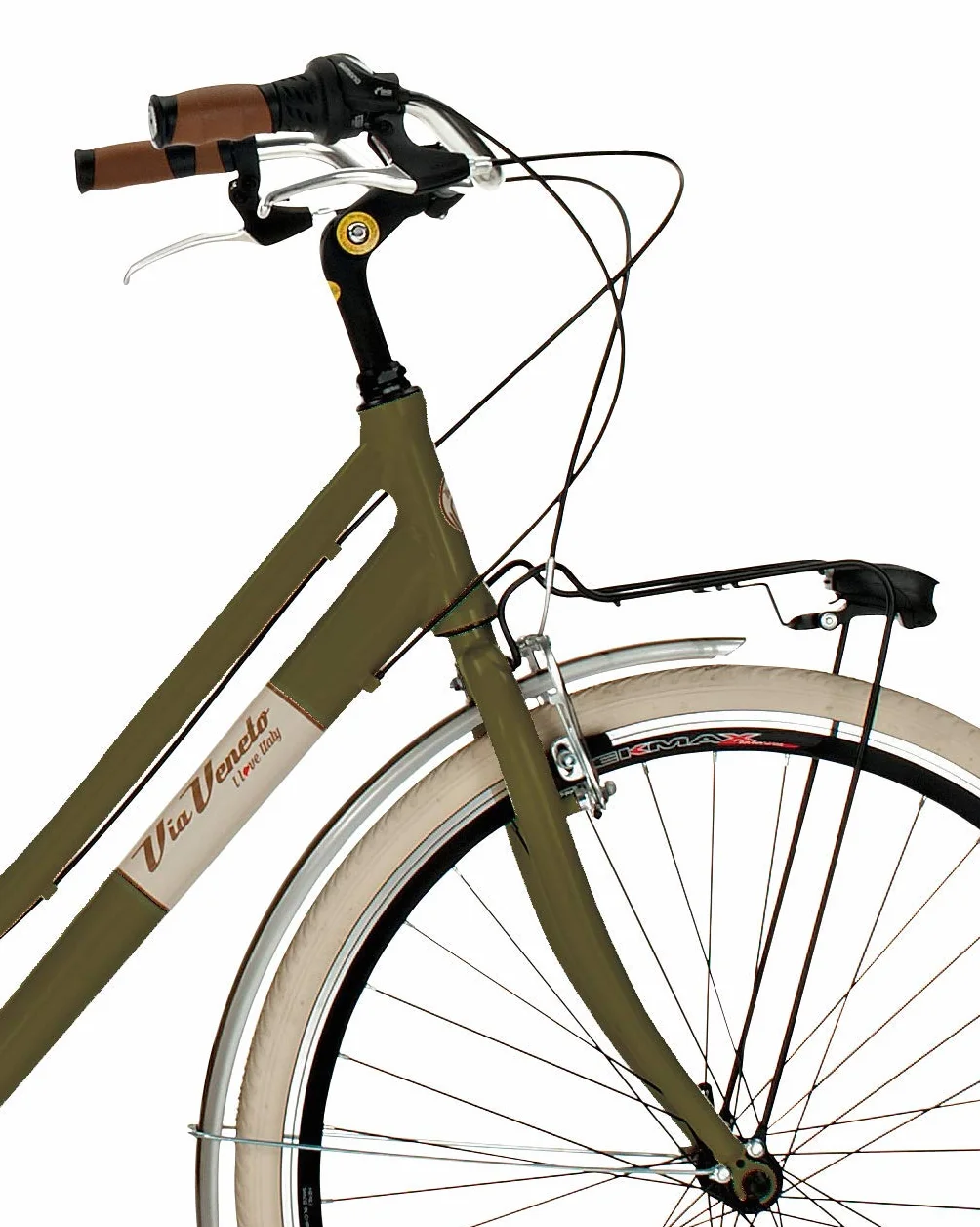 Via Veneto AIRBICI Bicyclette rétro pour Femme Cadre en Aluminium