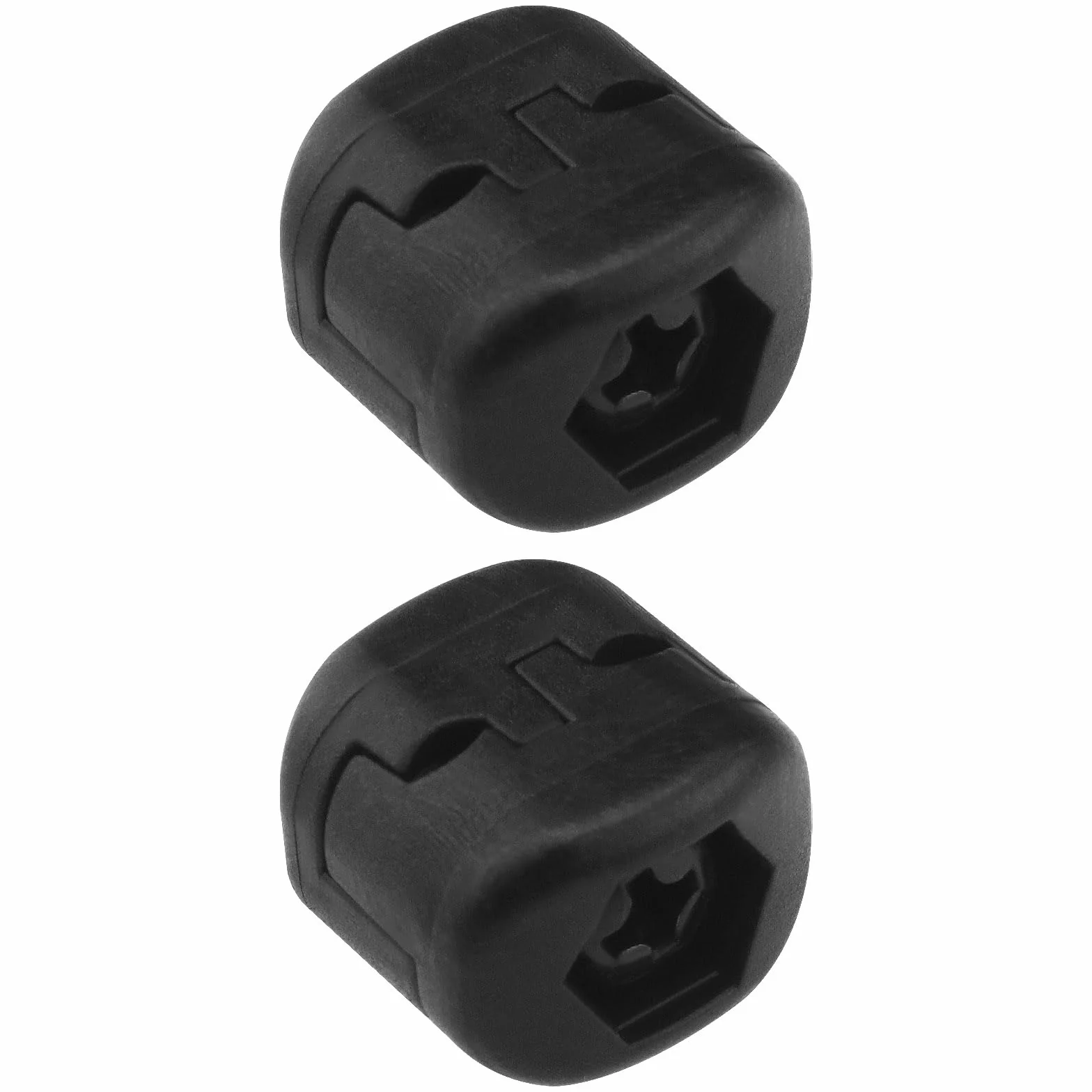 Boucle de Serrage Repos de Flèche en Plastique 2 Pièces pour Tir à l'arc Extérieur Chasse Réglable Accessoire Noir