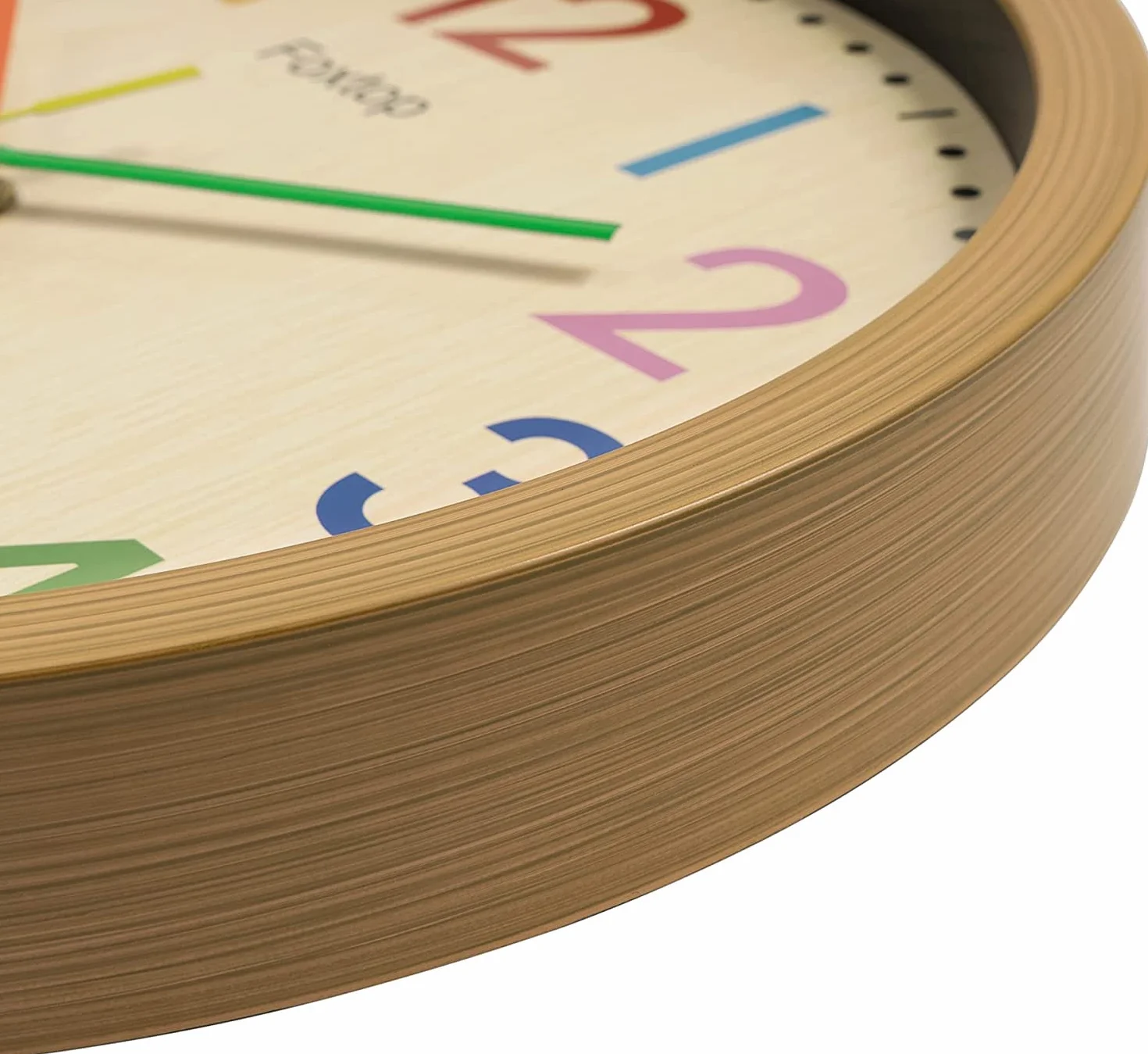 Horloge Murale Silencieuse Enfants Colorée Facile à Lire 30 cm pour Classe École Cuisine Salon
