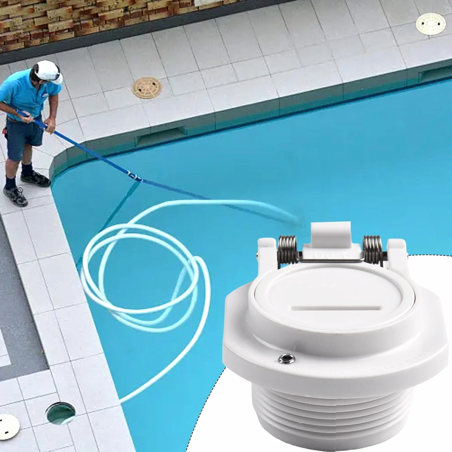 Hayward Raccord Mural de Sécurité pour Piscine GW9530 avec Déconnexion Rapide