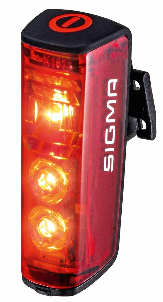 SIGMA Blaze ou Blaze Flash | Feu arrière de vélo à LED avec ou sans Fonction Flash | Feu arrière à Piles avec feu Stop Automatique | Visibilité à 500 m