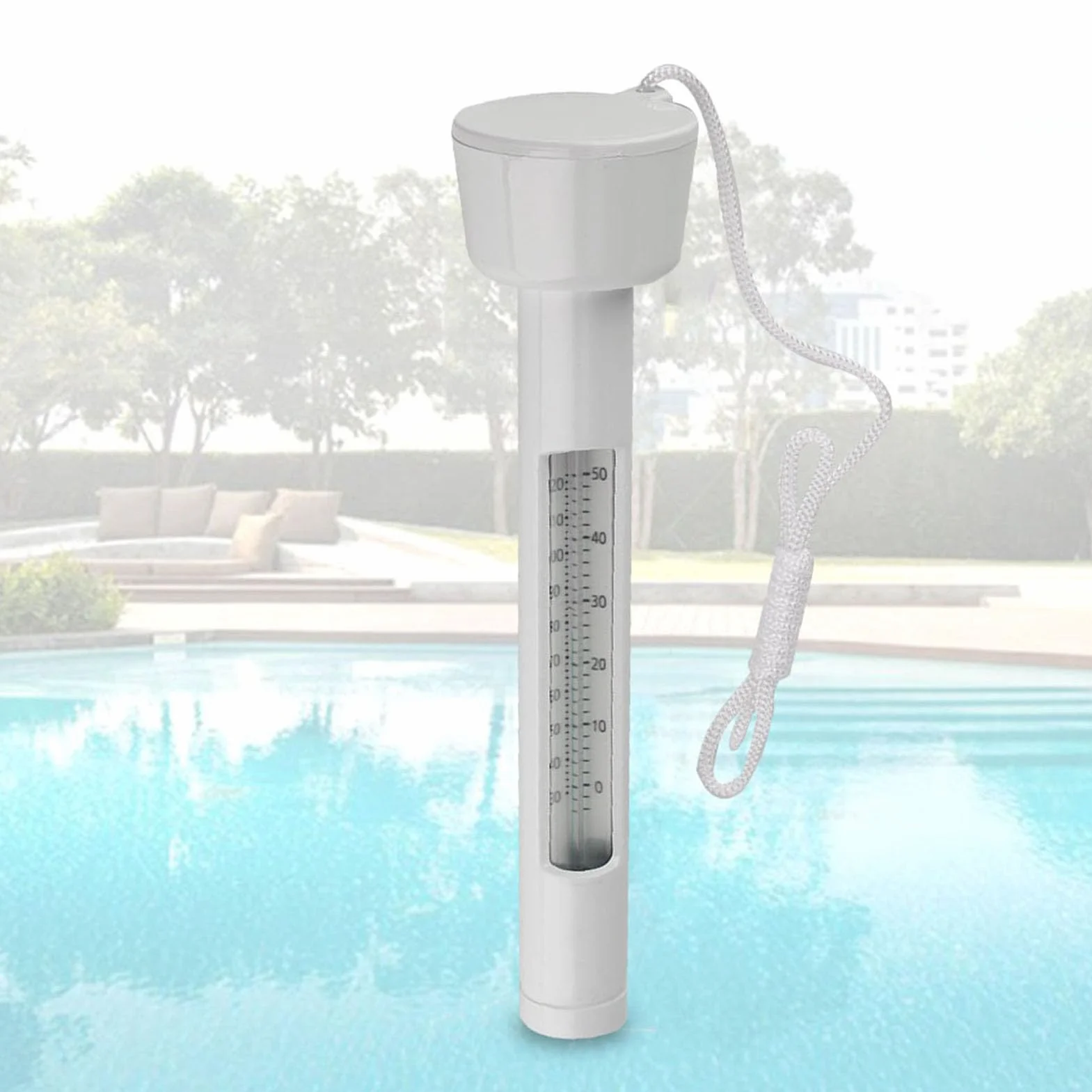 Thermomètre à eau flottant numérique 0-40°C pour piscine et spa