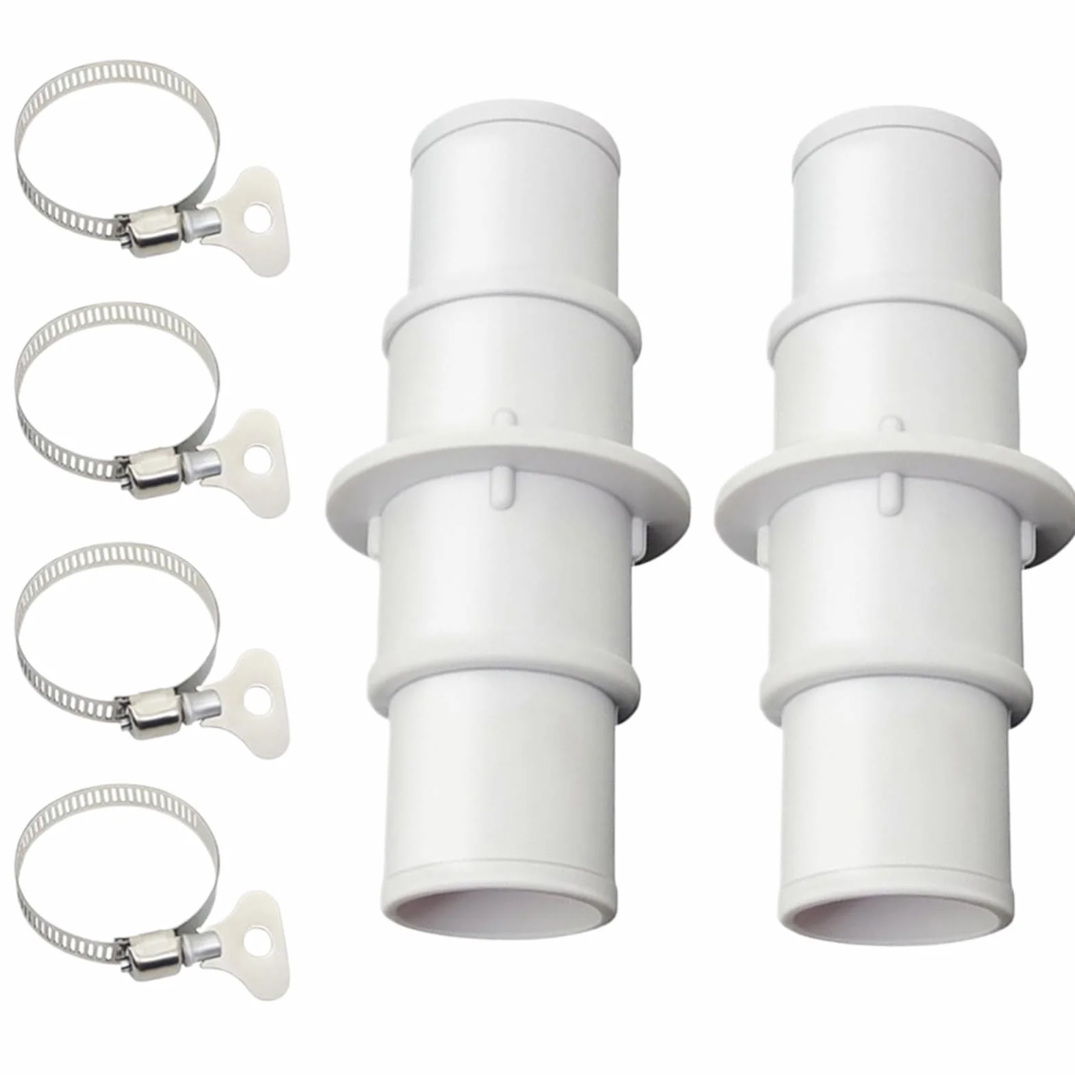 Raccord pour tuyau de pompe de piscine 32 mm ou 38 mm, 2 pièces adaptateur pour aspirateur