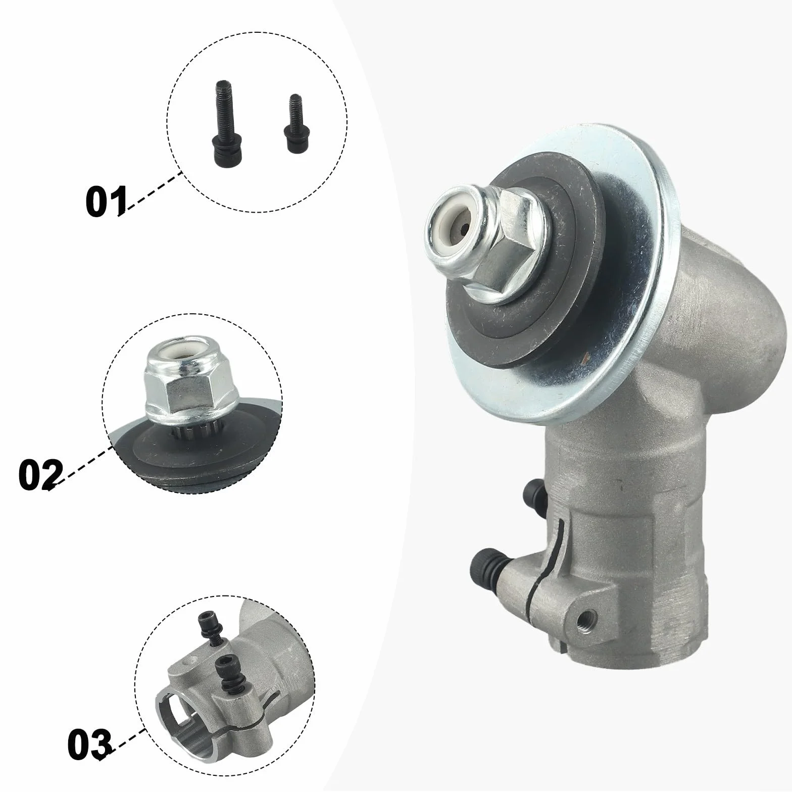 Zilimontt Boîte de vitesses compatible Jonsered 537199202 503941201 503941101 537041001 537333802 débroussailleuse