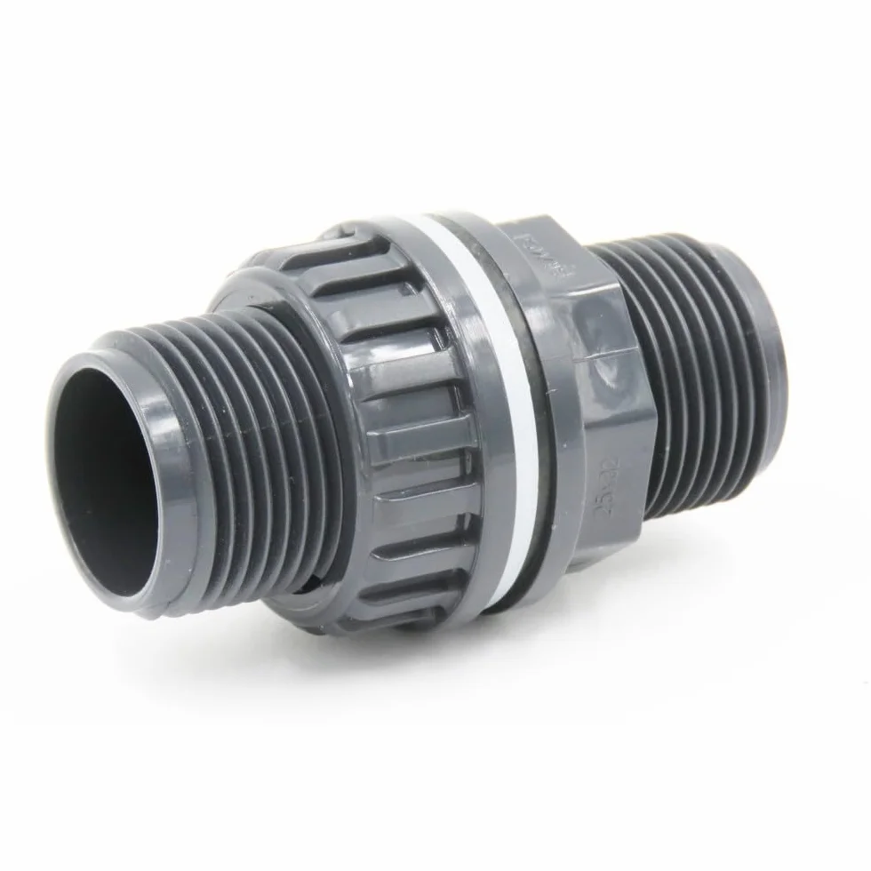 Przepust ścienny PVC 3/4 cala do rur ø 20 mm do akwaponiki