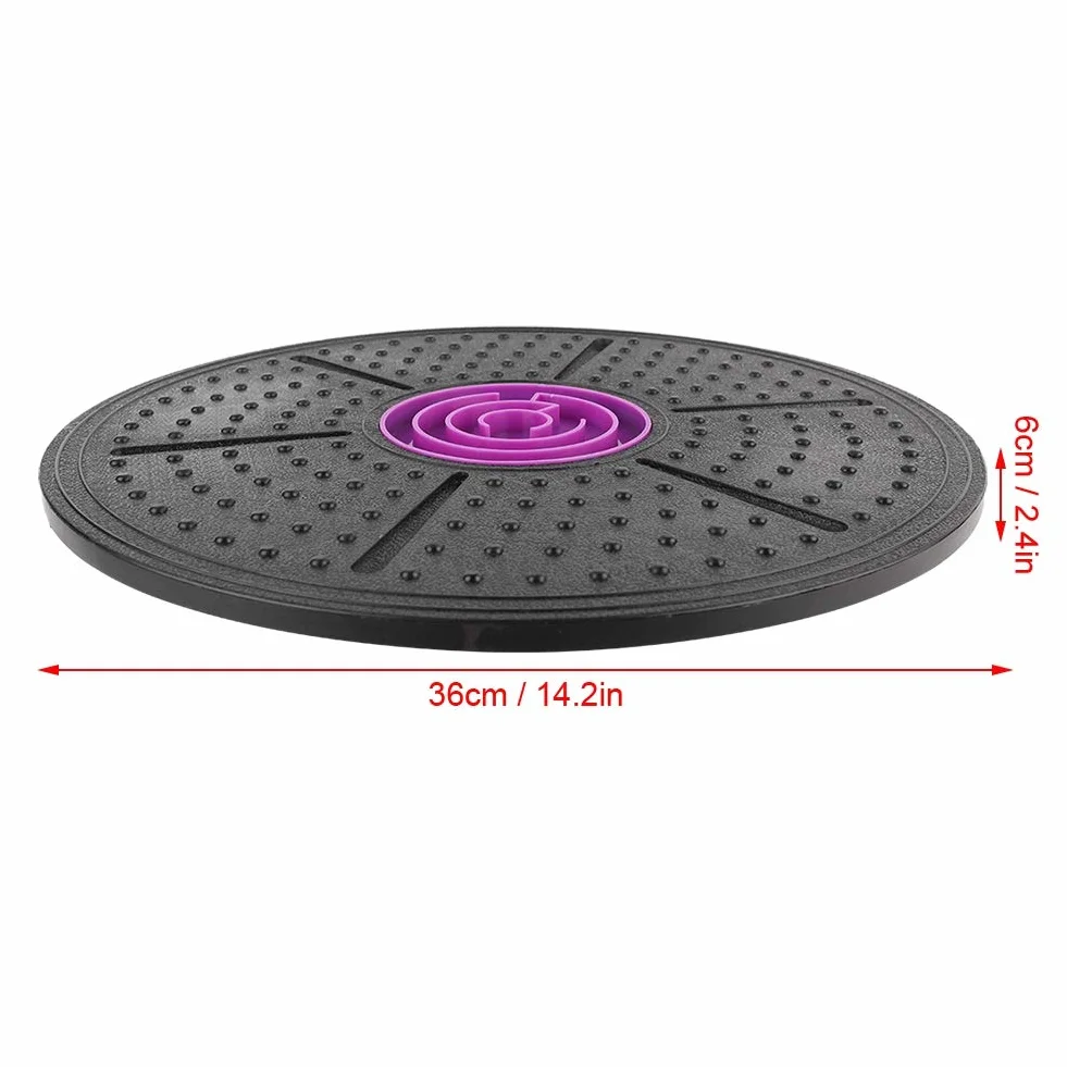 KIMISS Purple Labyrinth Wobble Board Yoga Training Fitness Balance Stability Disc