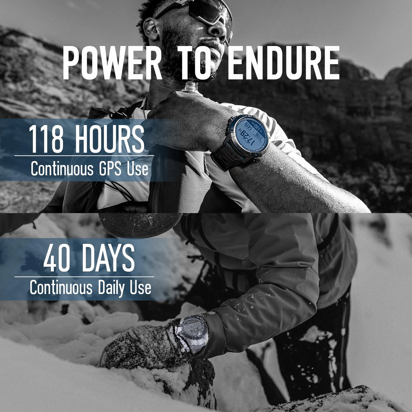 COROS VERTIX 2S Montre GPS d'aventure 40 Jours Autonomie Navigation Cartes Hors Ligne