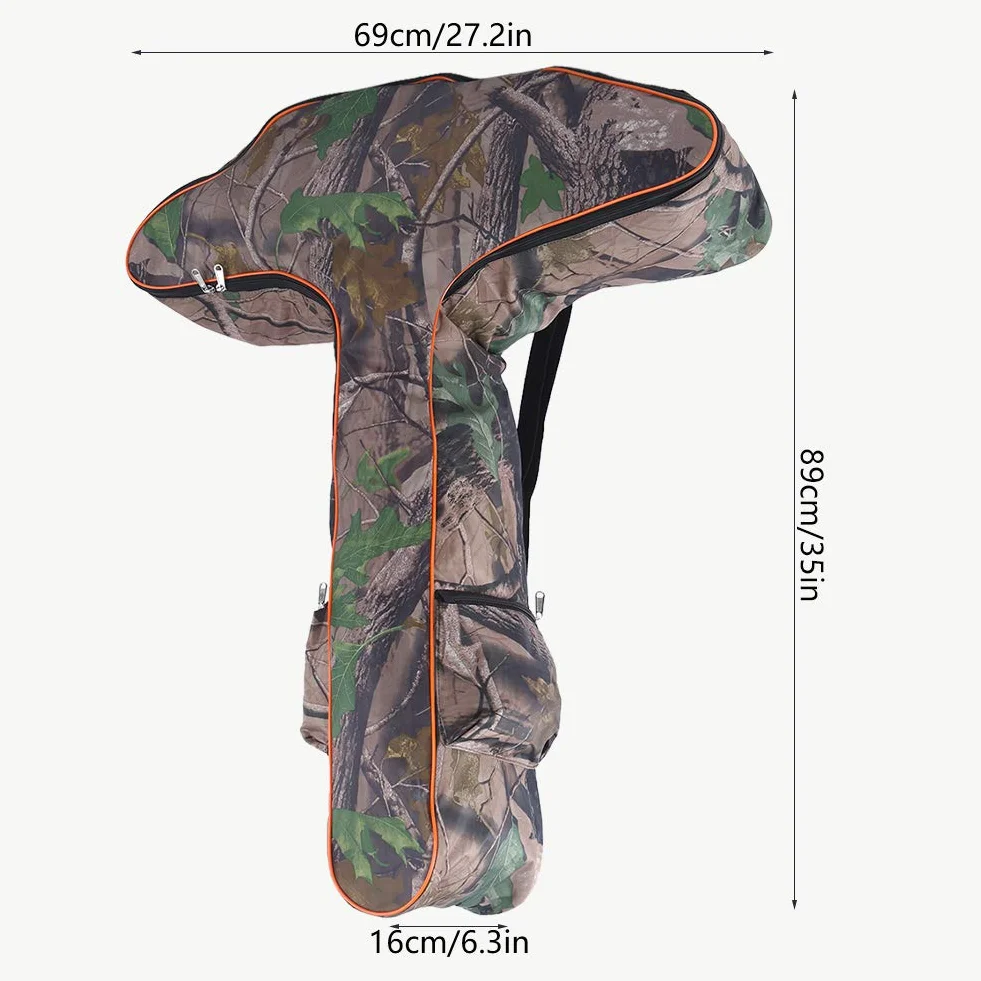 Sac de Rangement pour Arbalète,Sac d'arc en Forme de T,Protection avec Bandouliere Tir l'arc Rangement Transport L'arbalète Au Plein Air Portable Universel Arc Accessoire