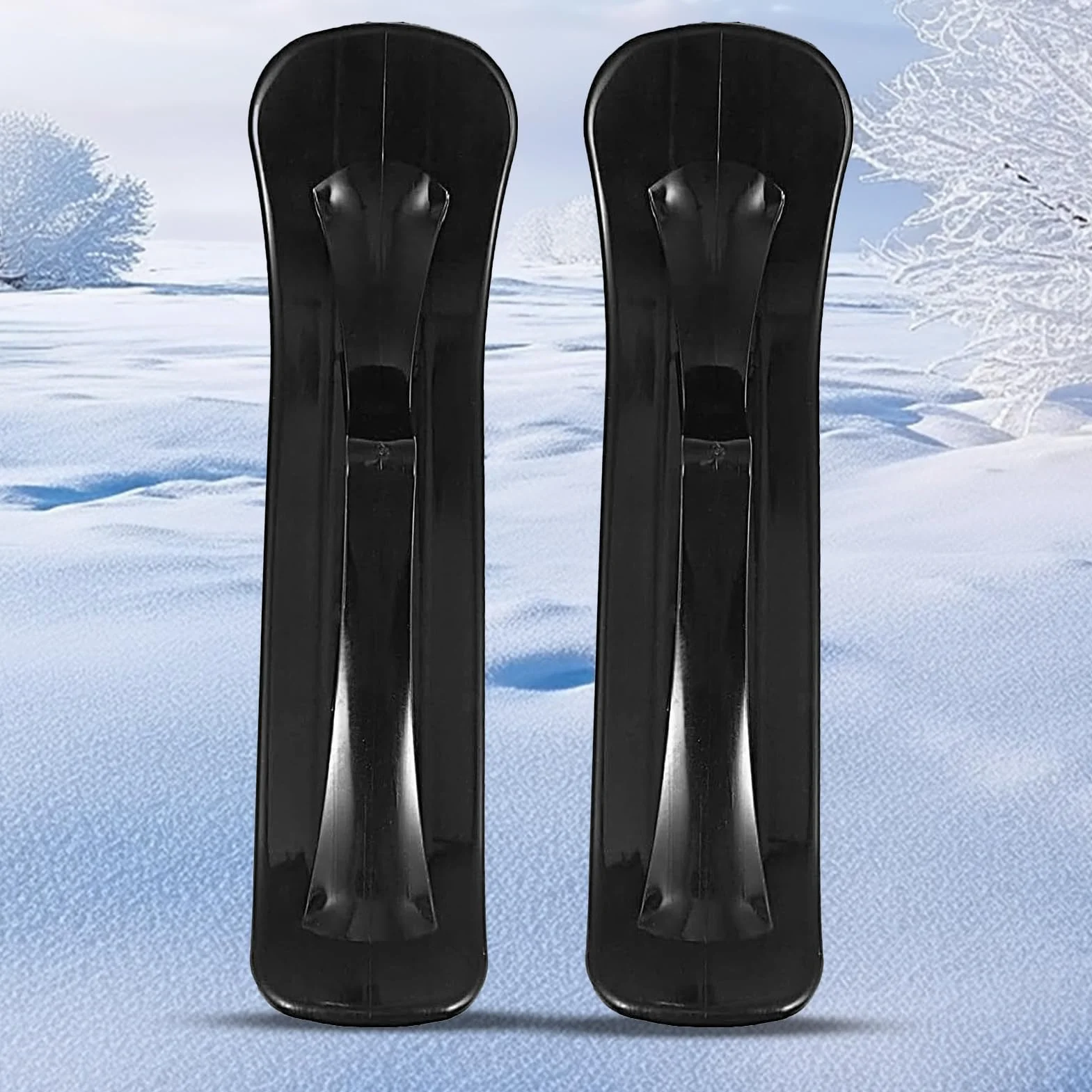 Kit de conversion pour trottinette à neige, 1 paire de skieurs de neige, accessoires de transformation de luge à neige, kit de planche à neige pour ski, scooter, poussette