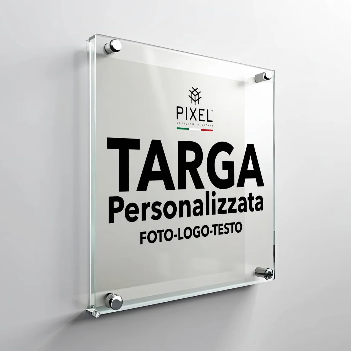 Plaque Personnalisée en Plexiglas pour Extérieur avec Logo, Texte ou Image 20x15